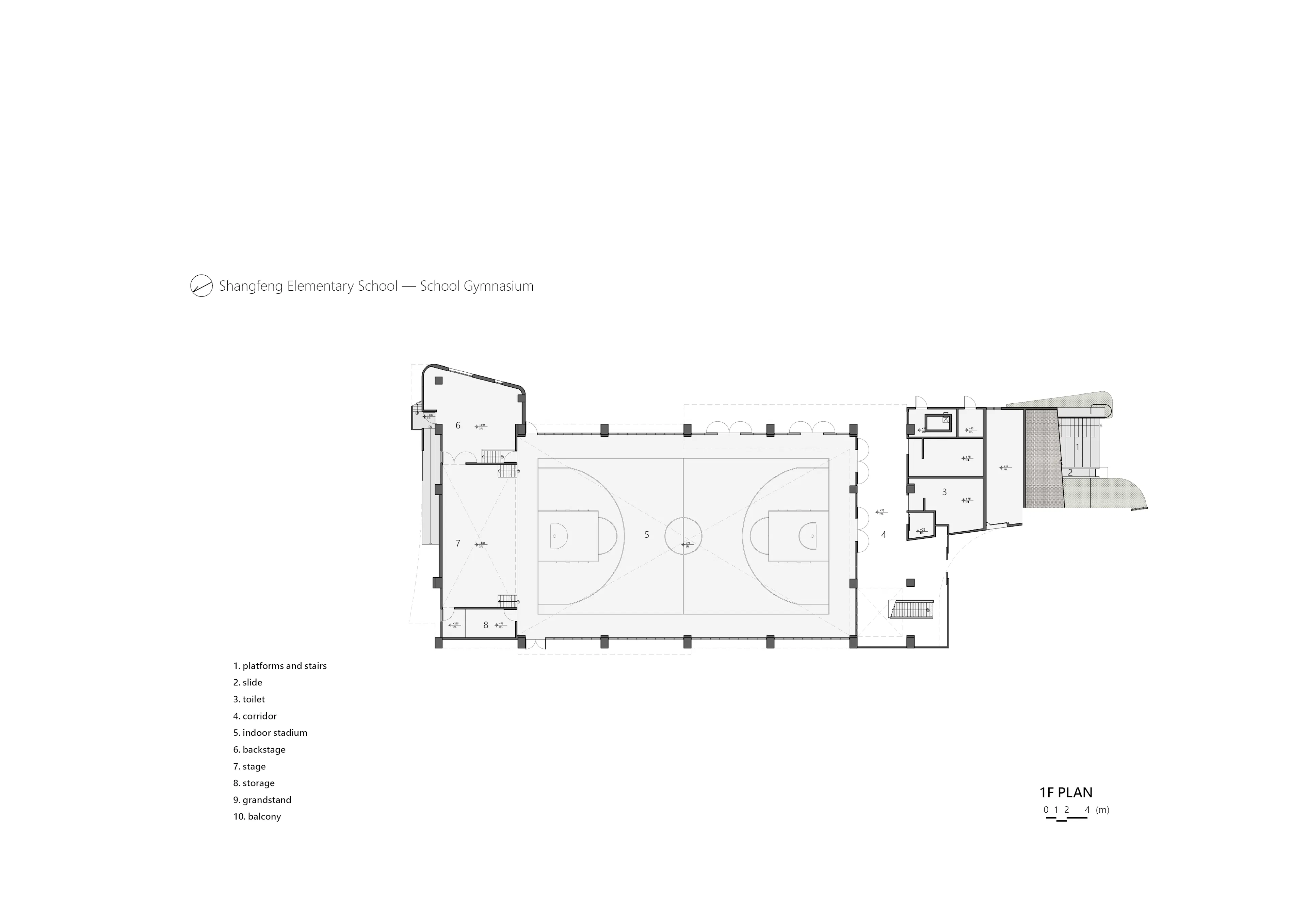 Shangfeng Public Library and School Gymnasium — 25