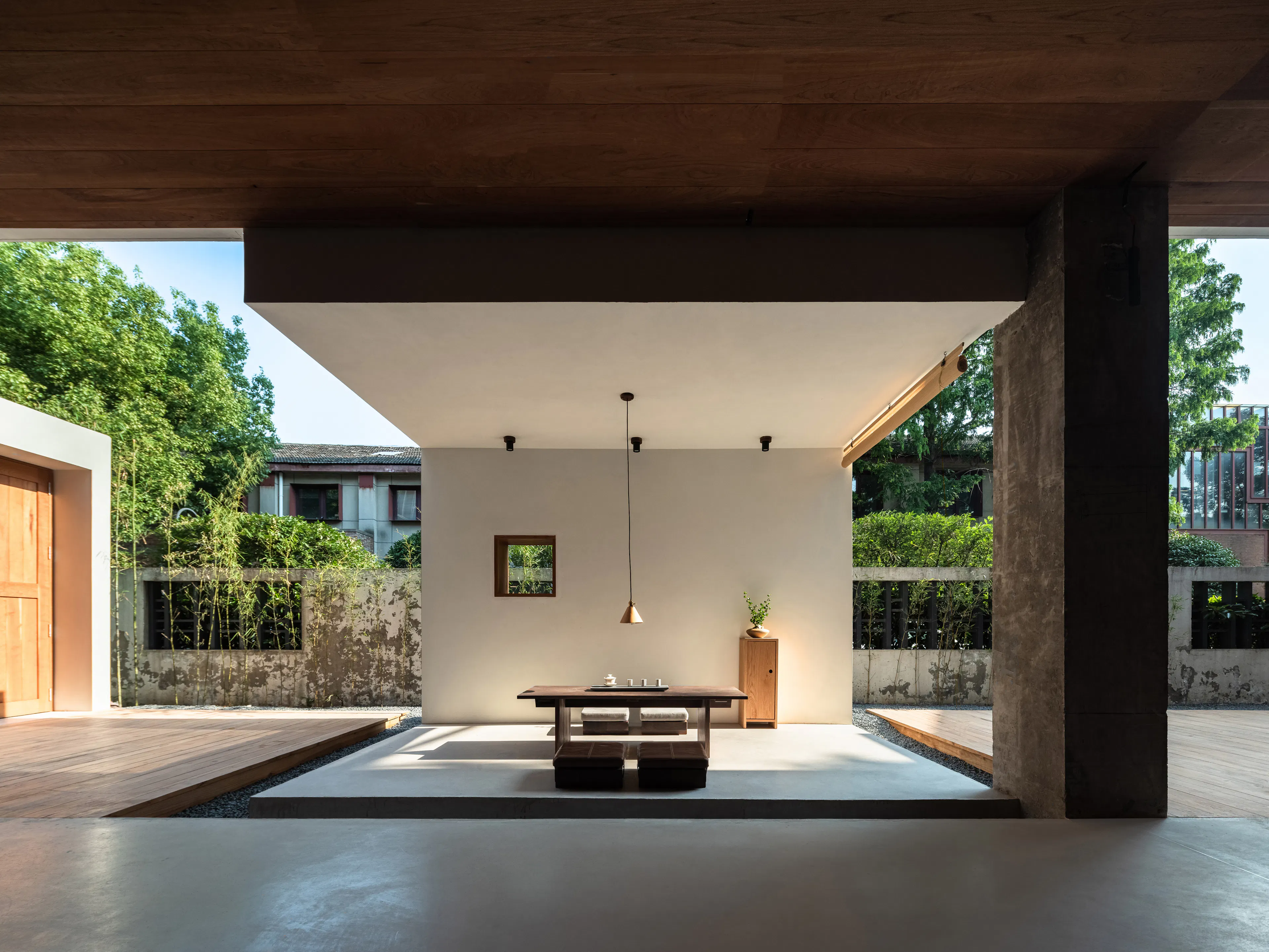 Free space with wood