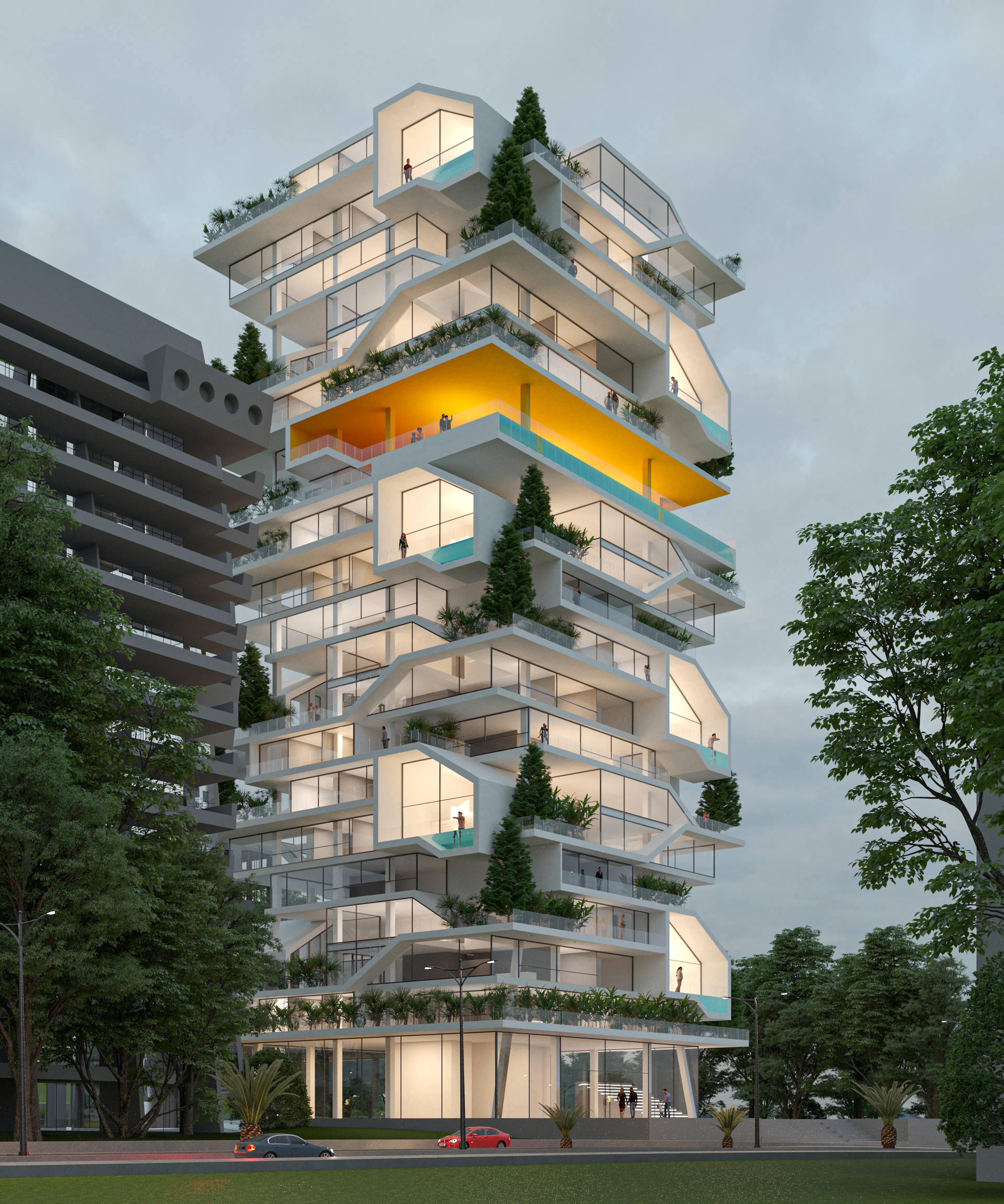 Stacked Garden Villas` — 3