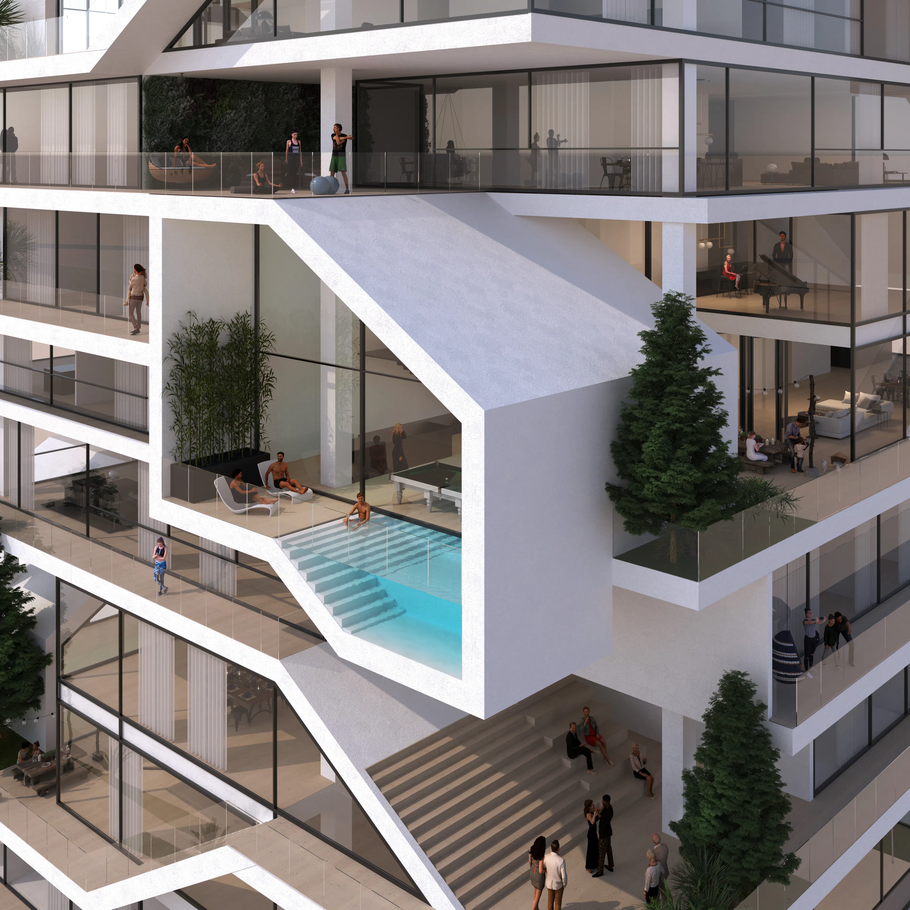 Stacked Garden Villas` — 4