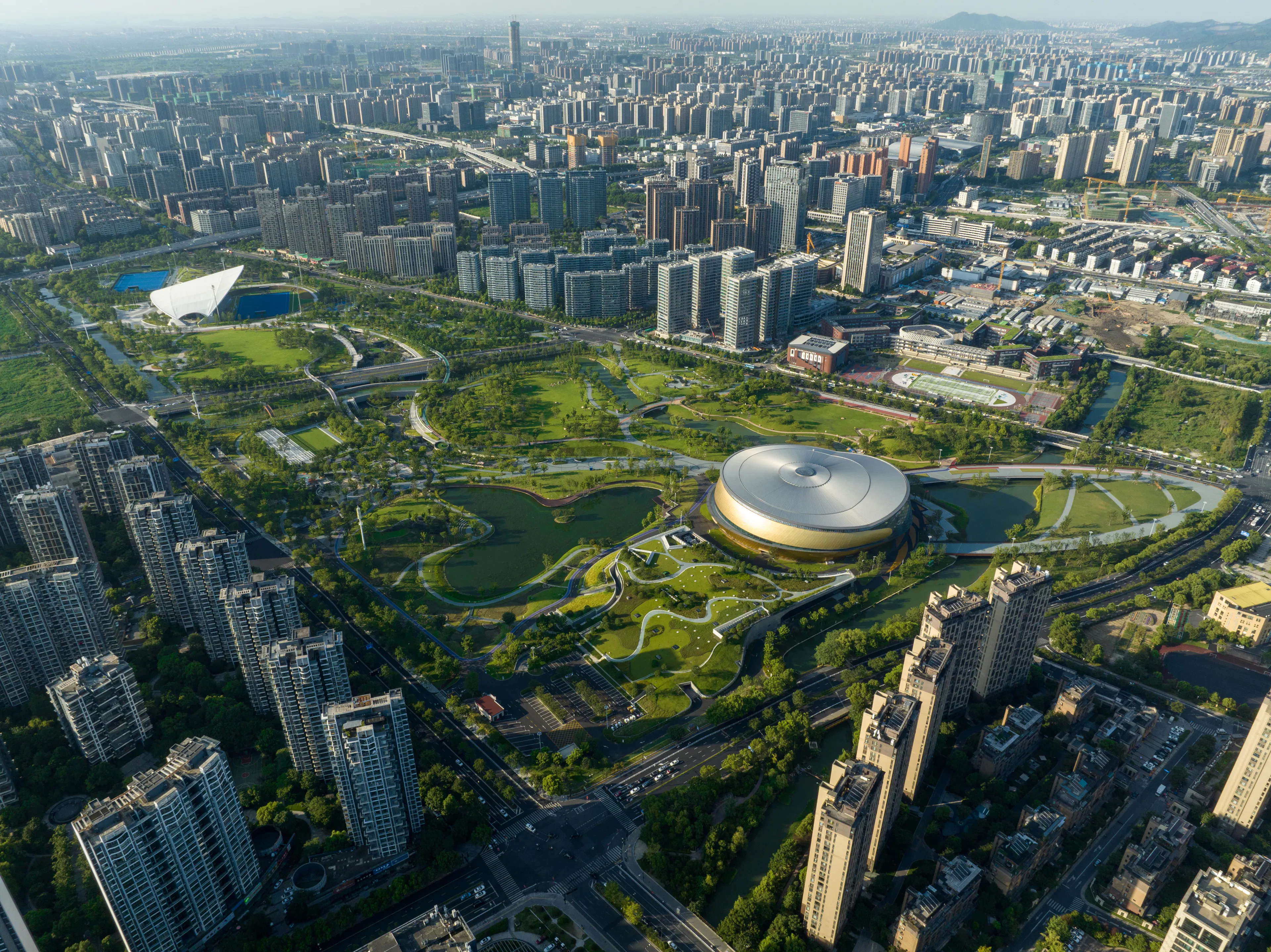 Asian Games 2022 Master Plan and Hybrid Buildings
