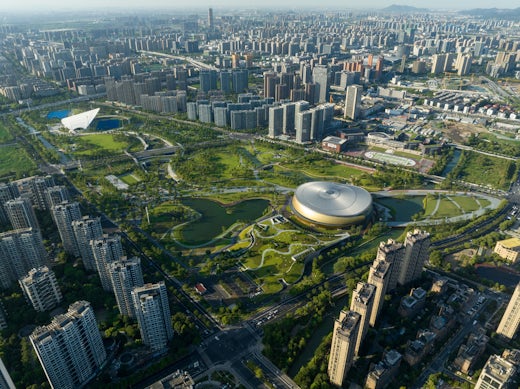 Asian Games 2022 Master Plan and Hybrid Buildings