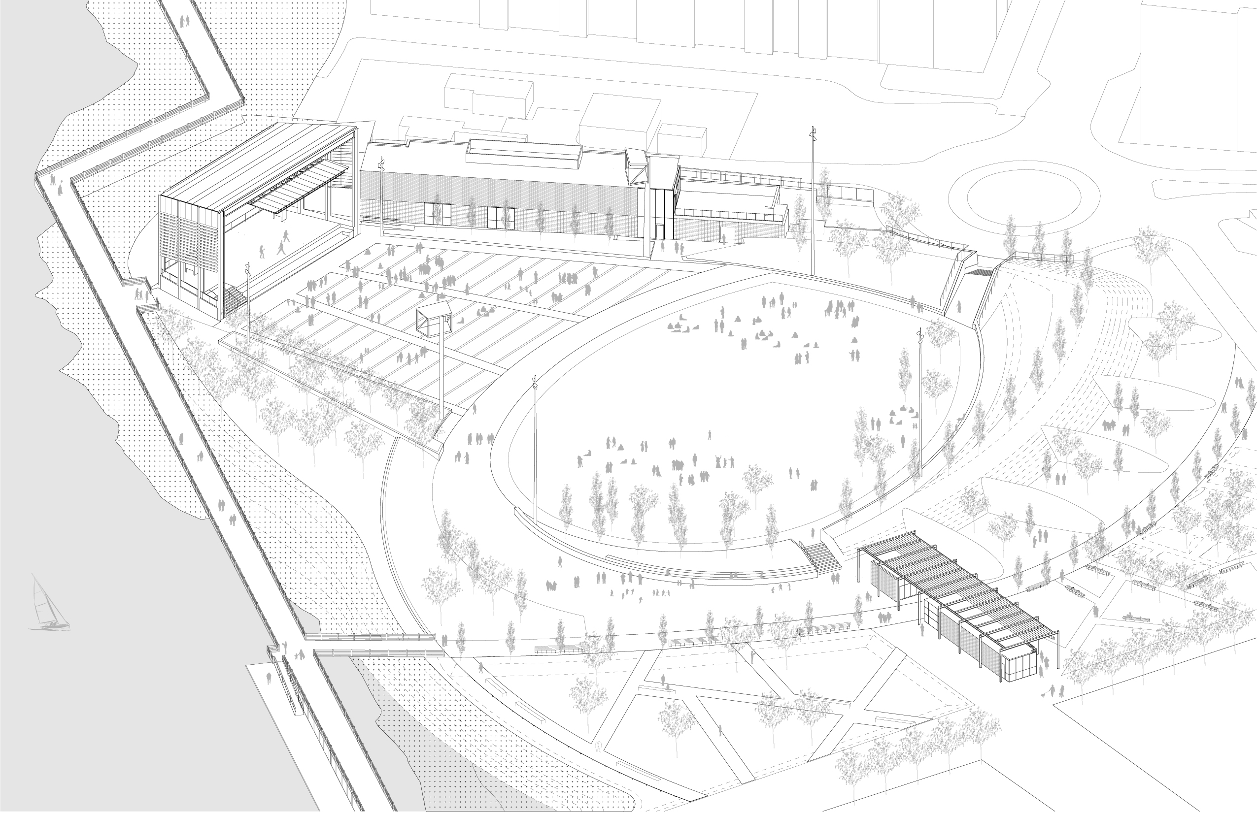 Live Oak Bank Pavilion Park by Sage and Coombe Architects Architizer