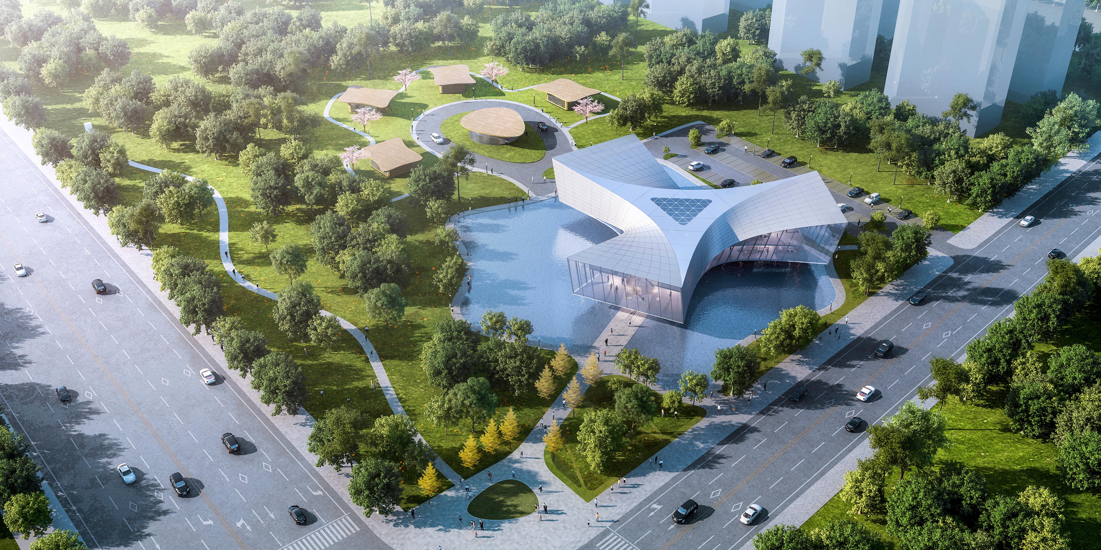 Lanzhou Exhibition Center by MARS Studio - Architizer