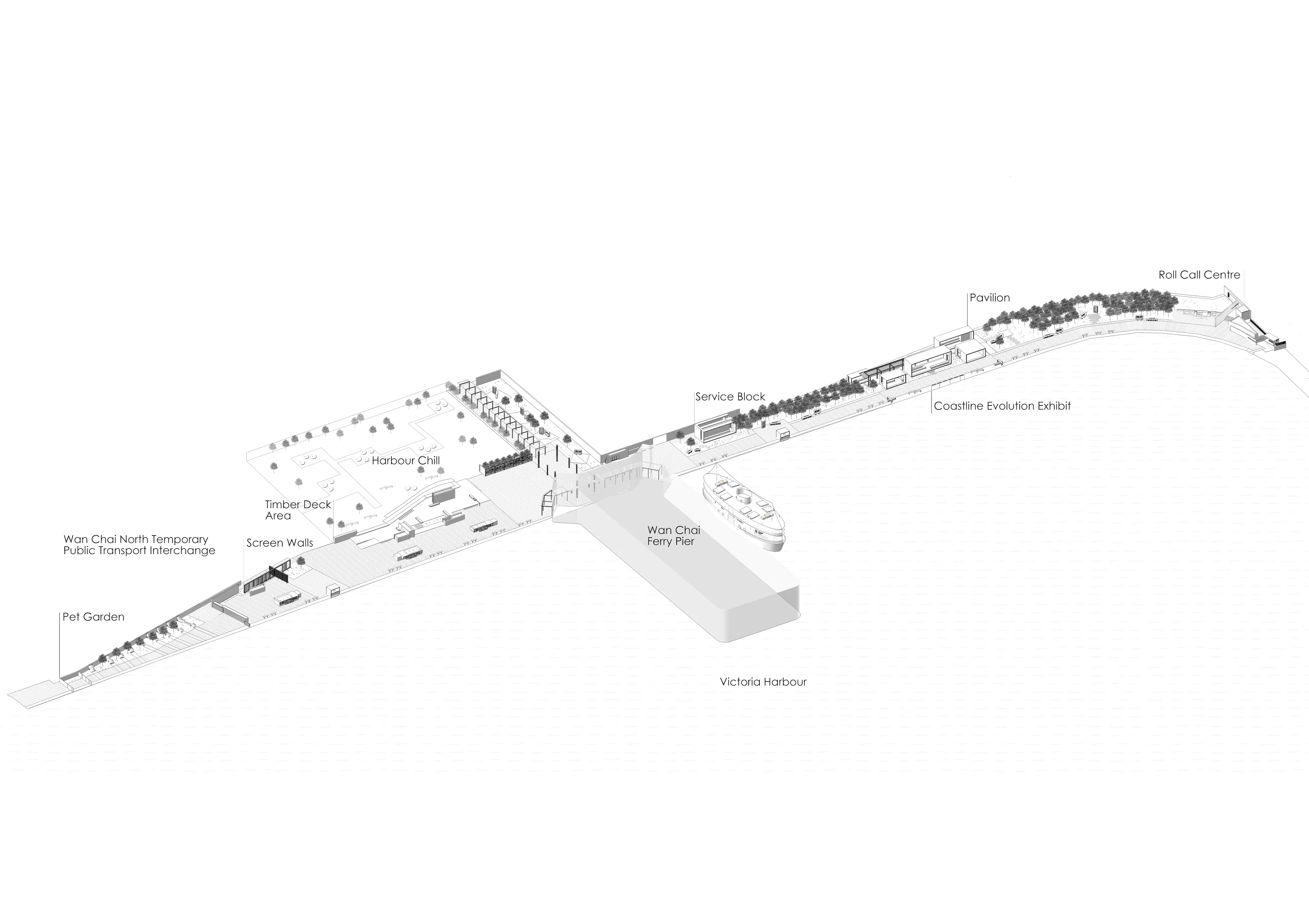 Advance Promenade near Wan Chai Ferry Pier - The Garden Embankment — 1