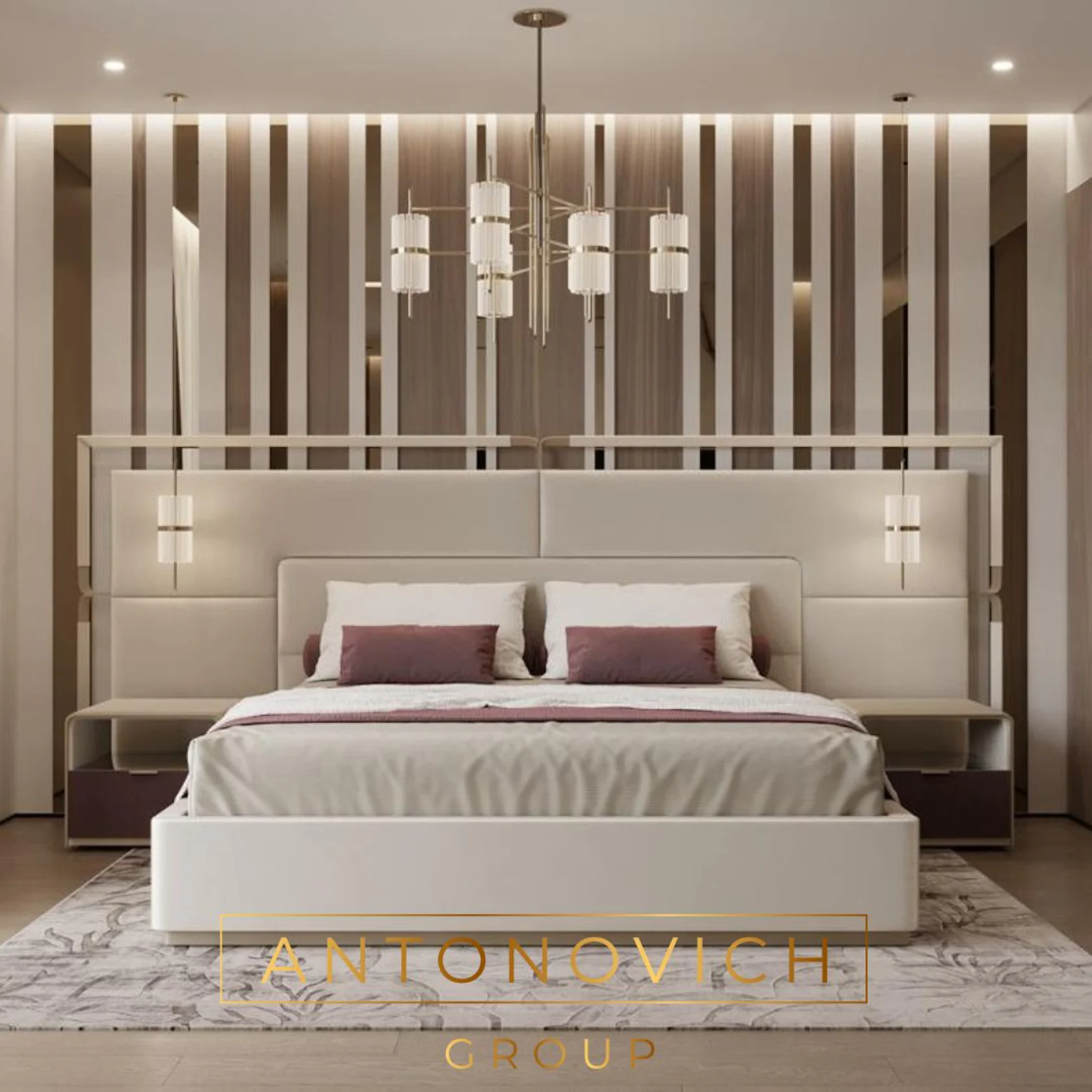 Aesthetic Chic Style Bedroom Interior Design by LUXURY ANTONOVICH ...
