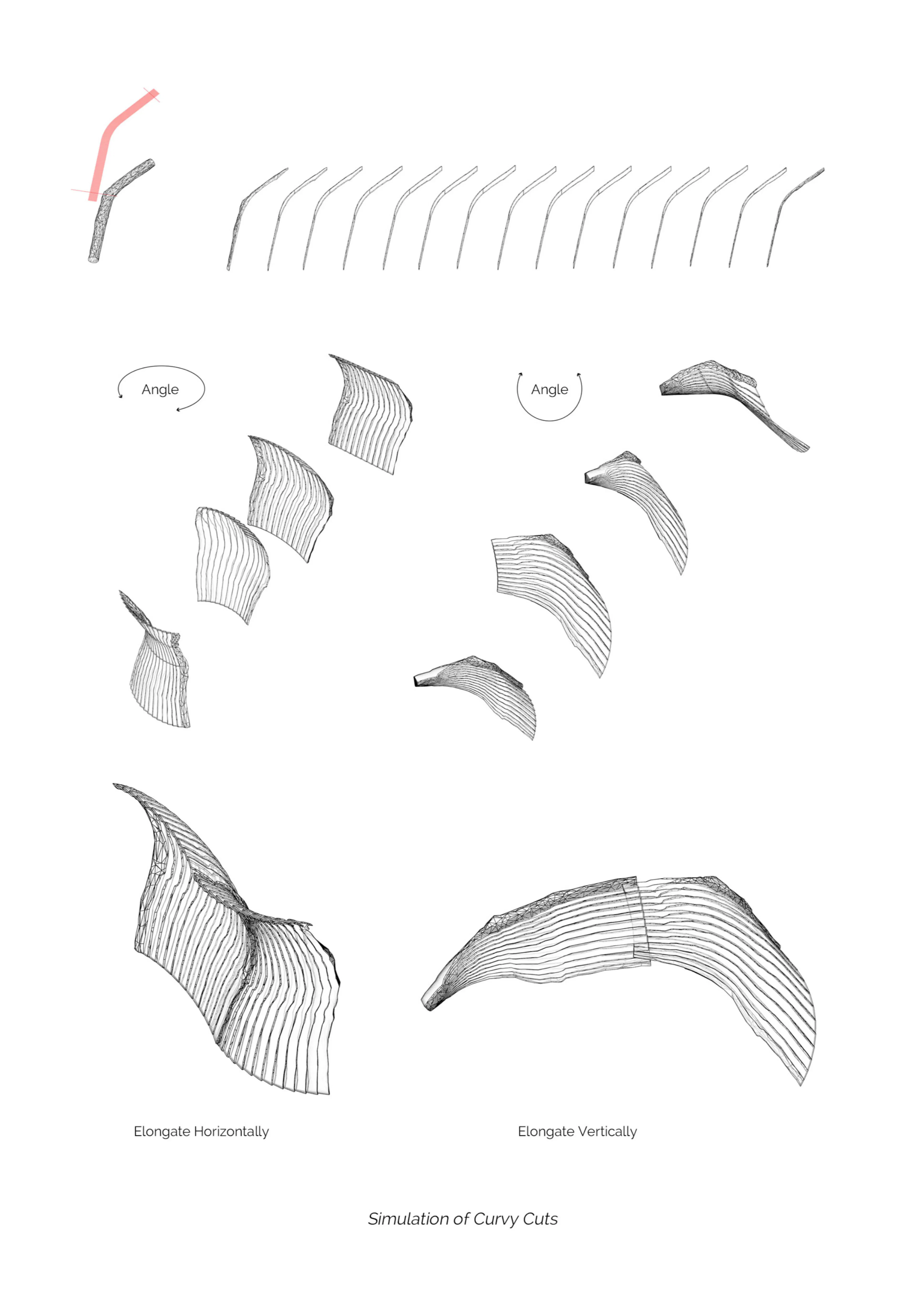 Digital Curvature — Experimental Study of Digital Wood Fabrication — 7