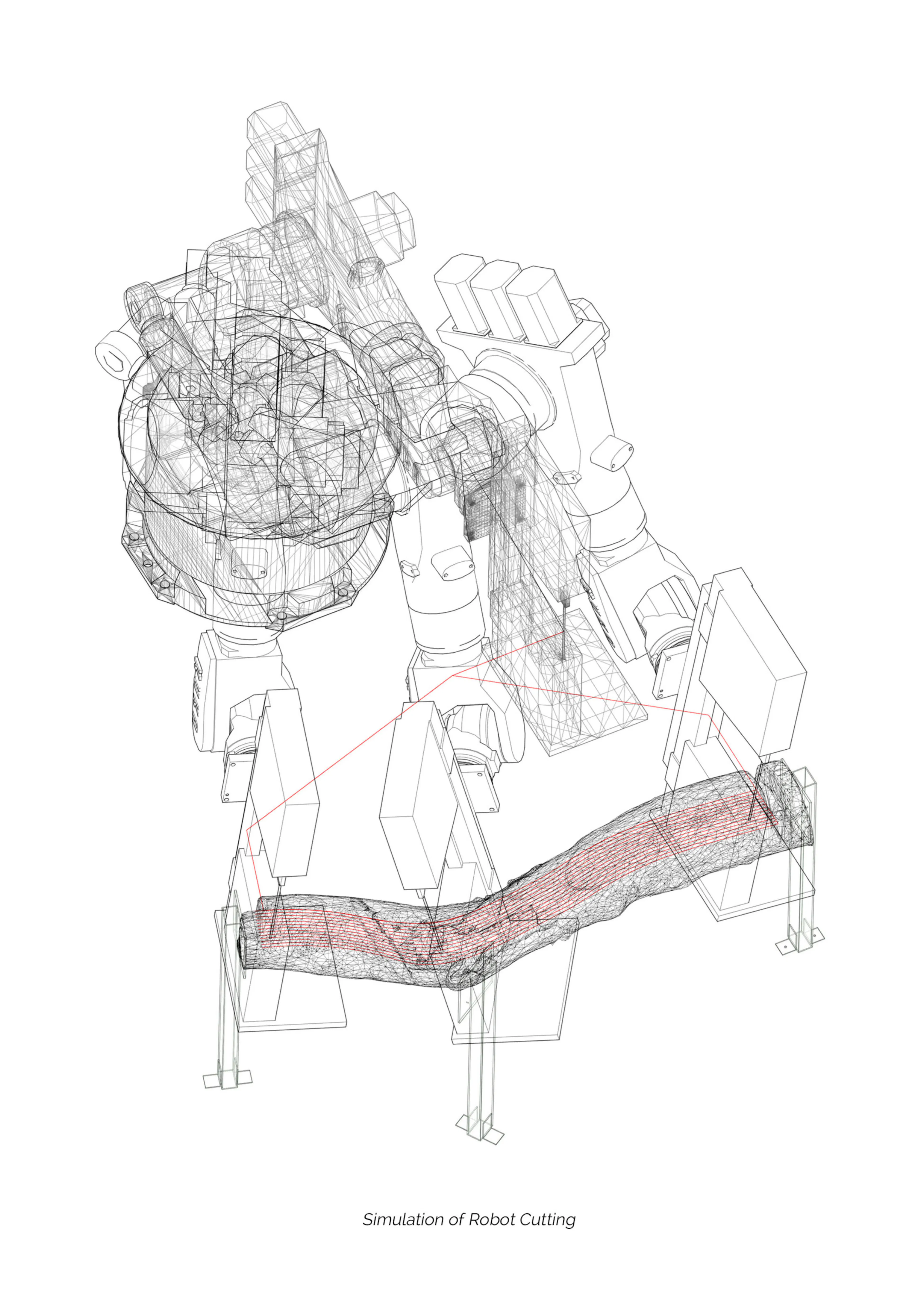 Digital Curvature — Experimental Study of Digital Wood Fabrication — 9