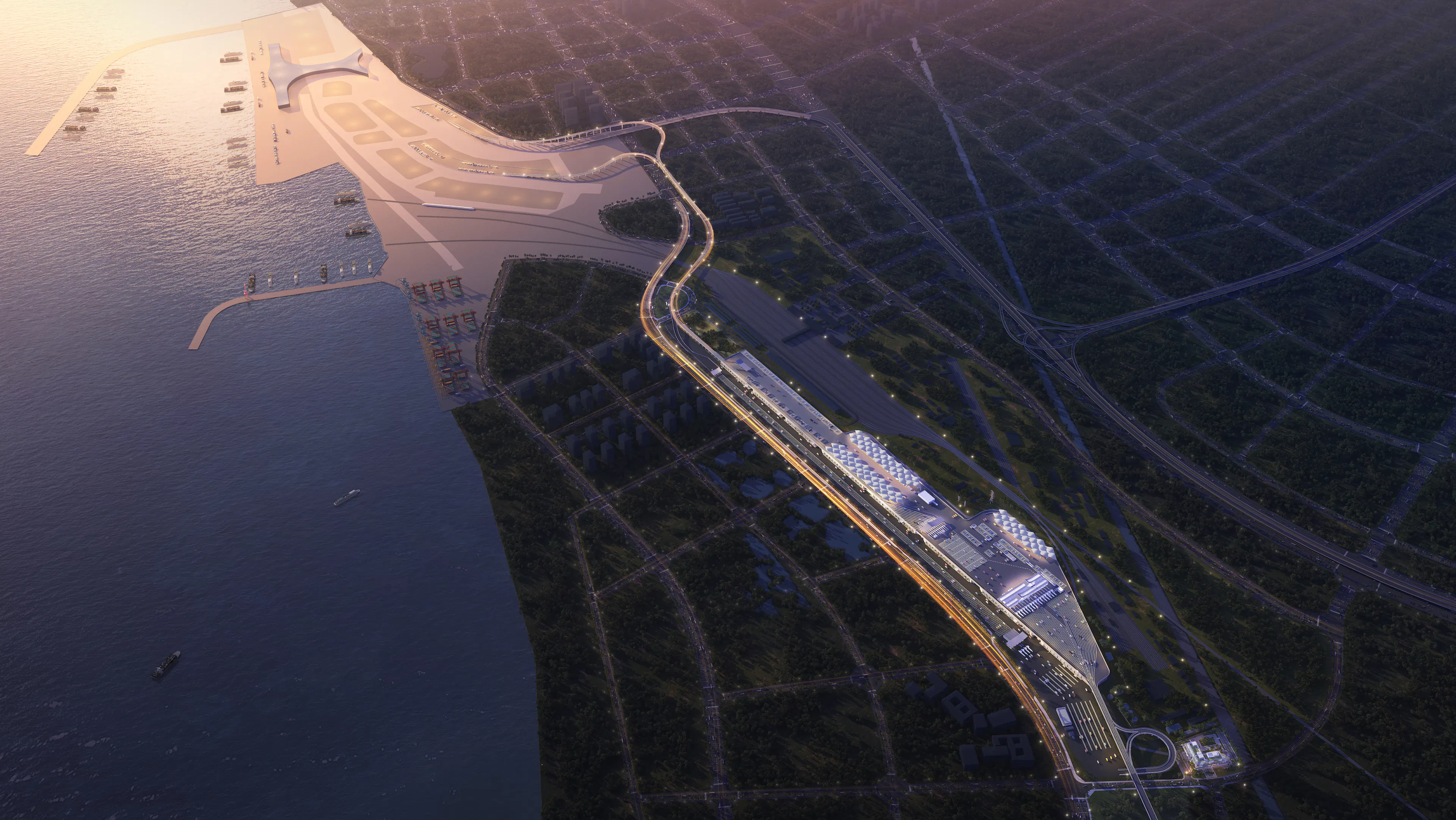 Inspection Site of "the second line port" for the Haikou Port New Seaport