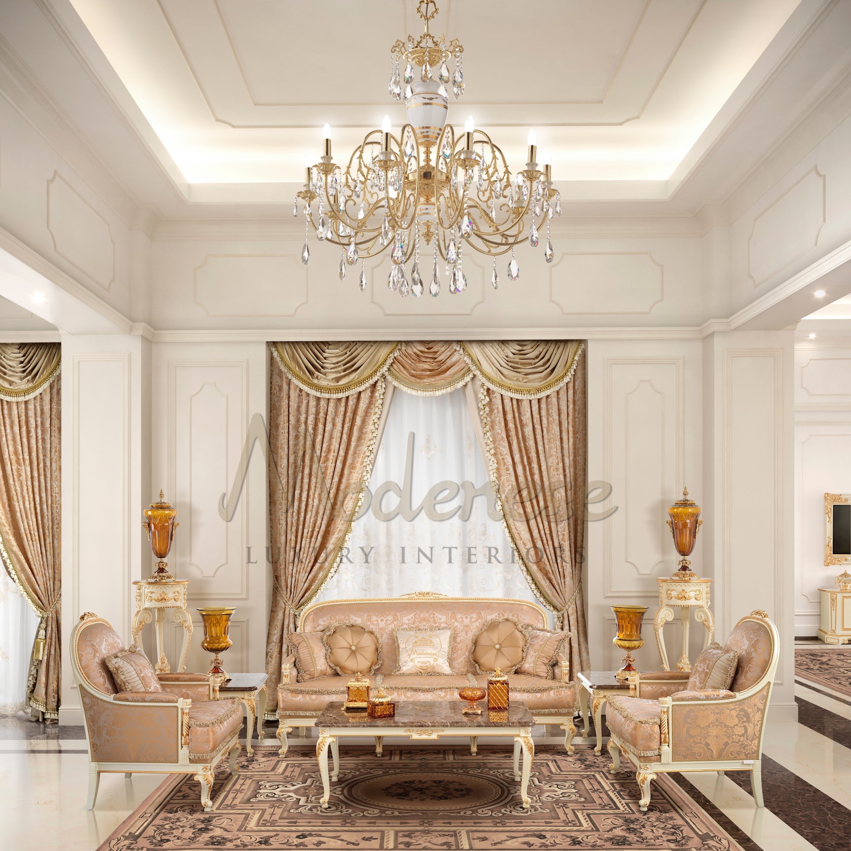 Modenese Interiors' Luxury Majlis Design in Jeddah by MODENESE Luxury ...