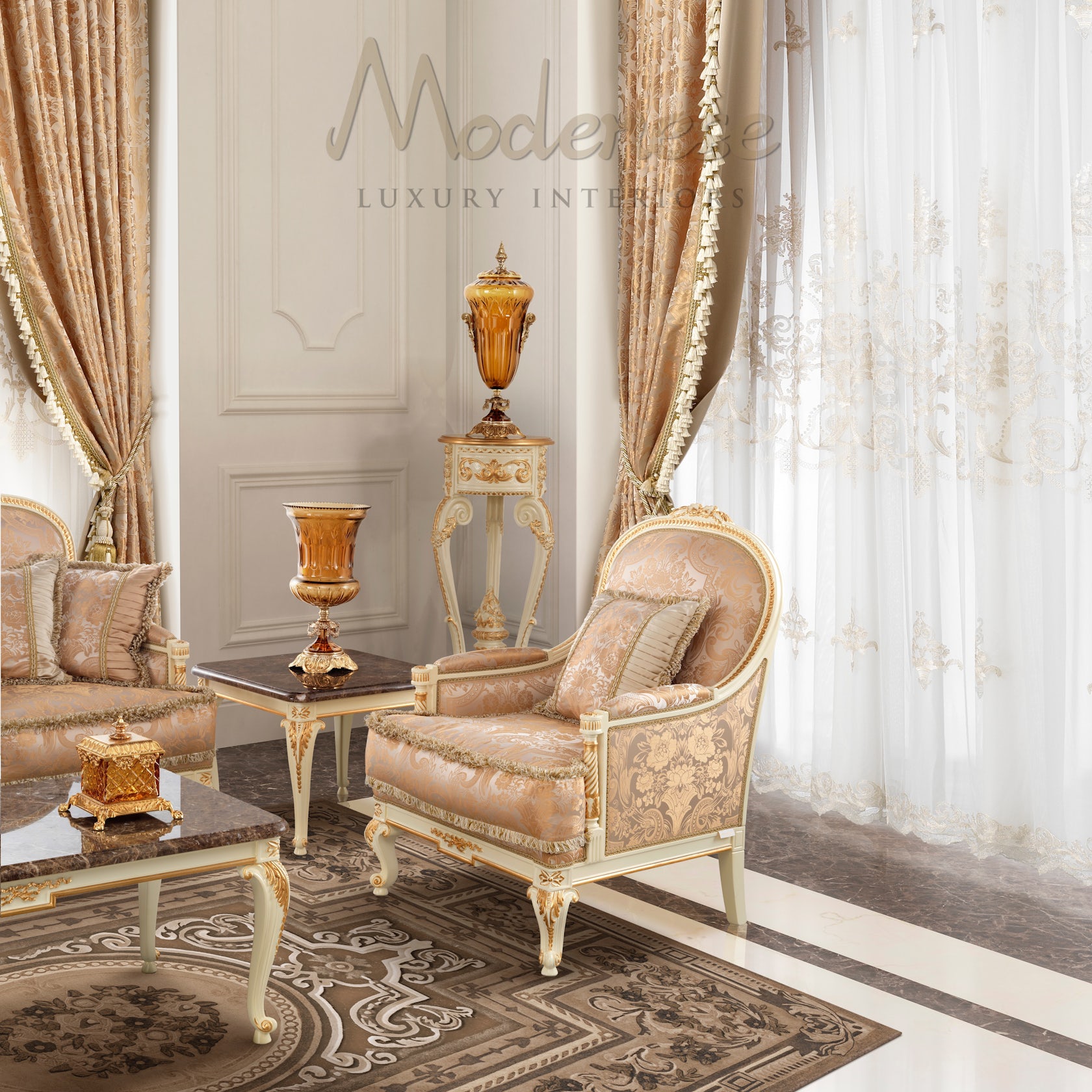Modenese Interiors' Luxury Majlis Design in Jeddah by MODENESE Luxury ...
