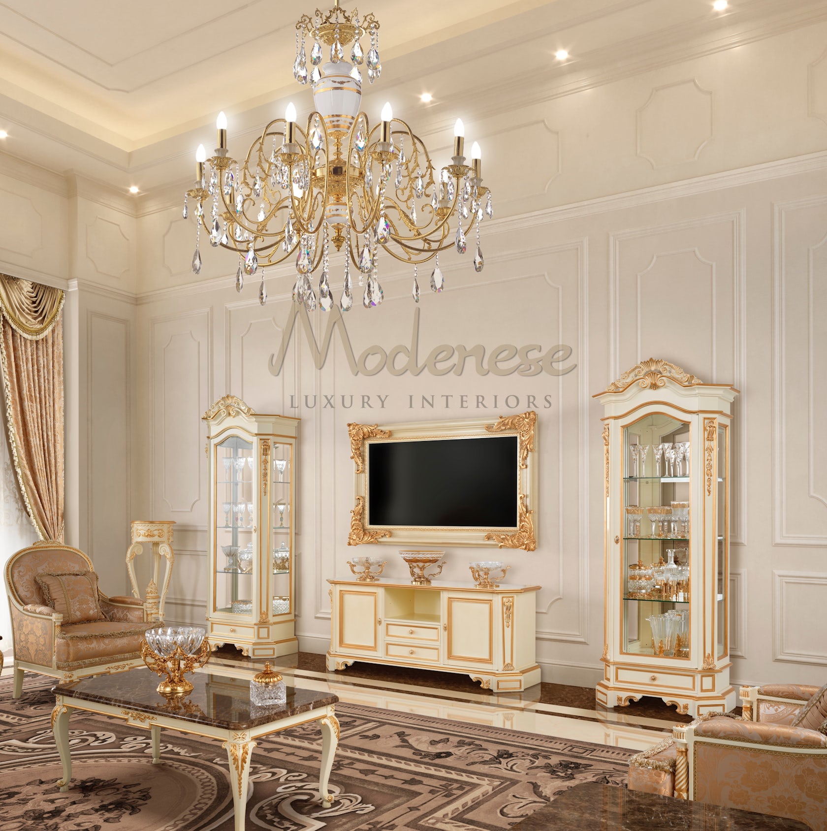 Modenese Interiors' Luxury Majlis Design in Jeddah by MODENESE Luxury ...