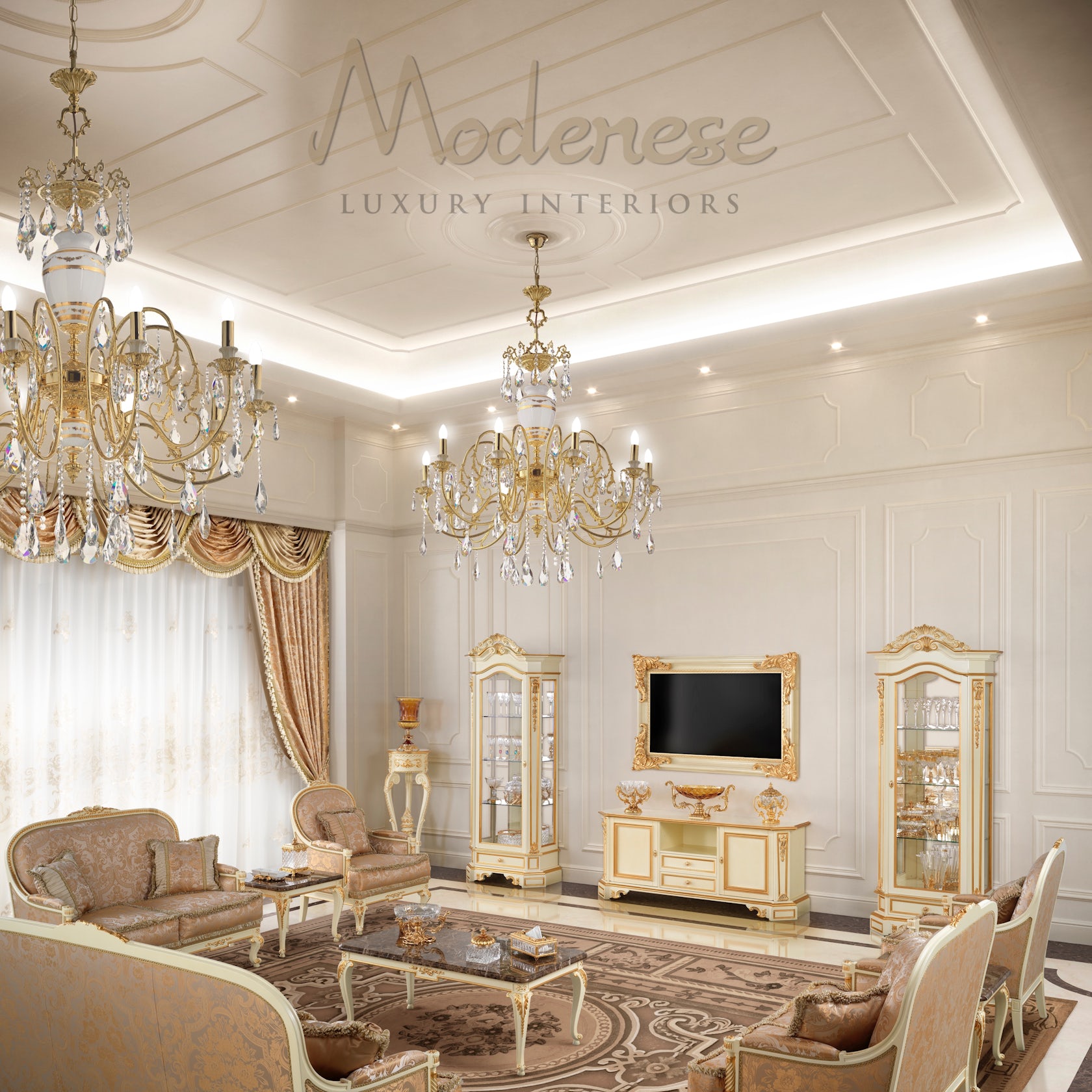 Modenese Interiors' Luxury Majlis Design in Jeddah by MODENESE Luxury ...