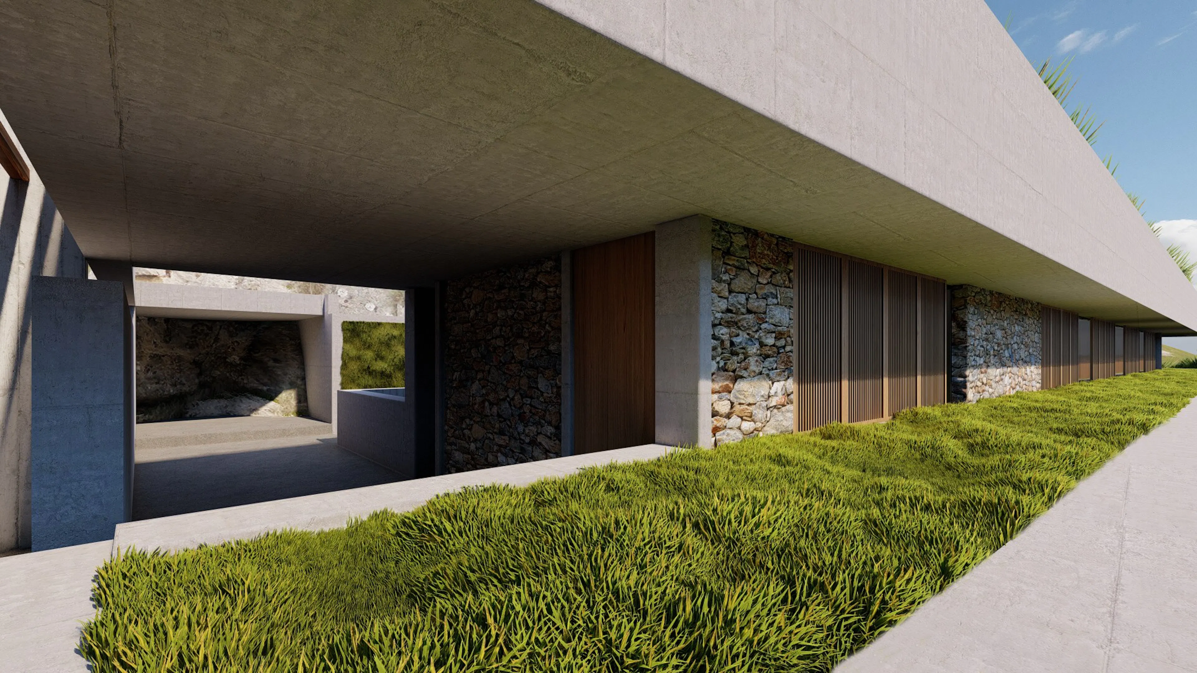 Arched residencies in Santorini island — 2