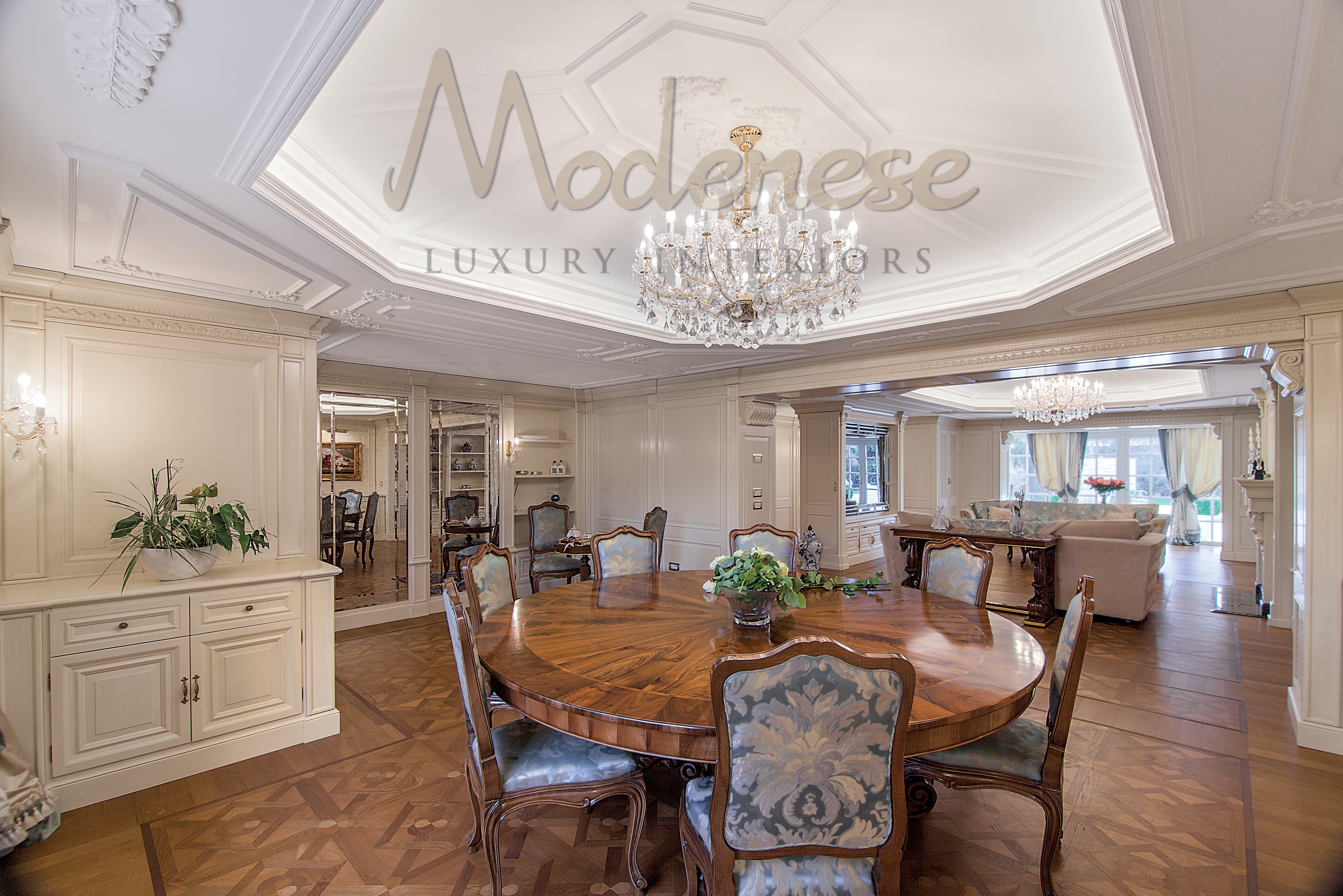 Classical Dining Room Interior Design by MODENESE Luxury Interiors