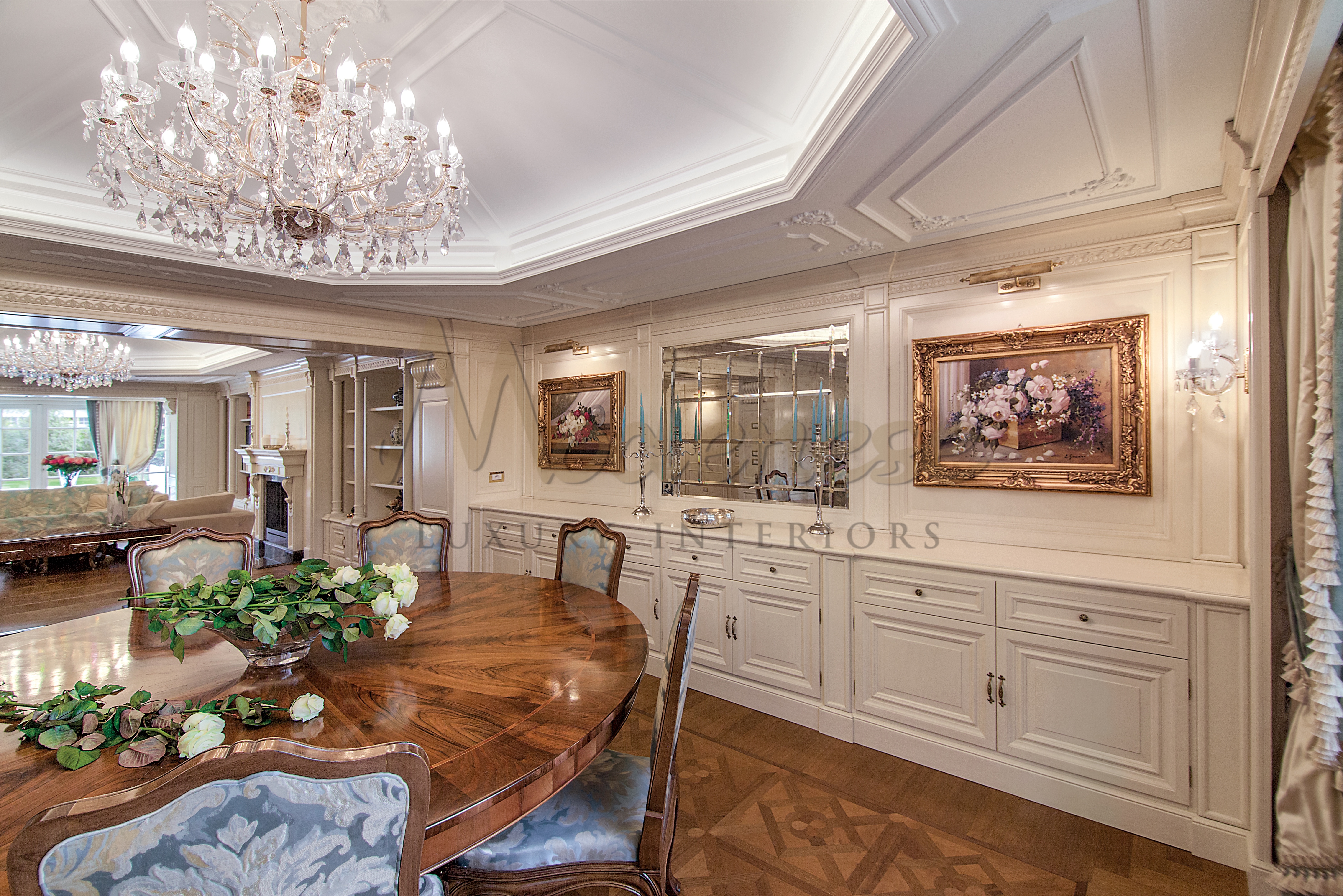 Classical Dining Room Interior Design by MODENESE Luxury Interiors