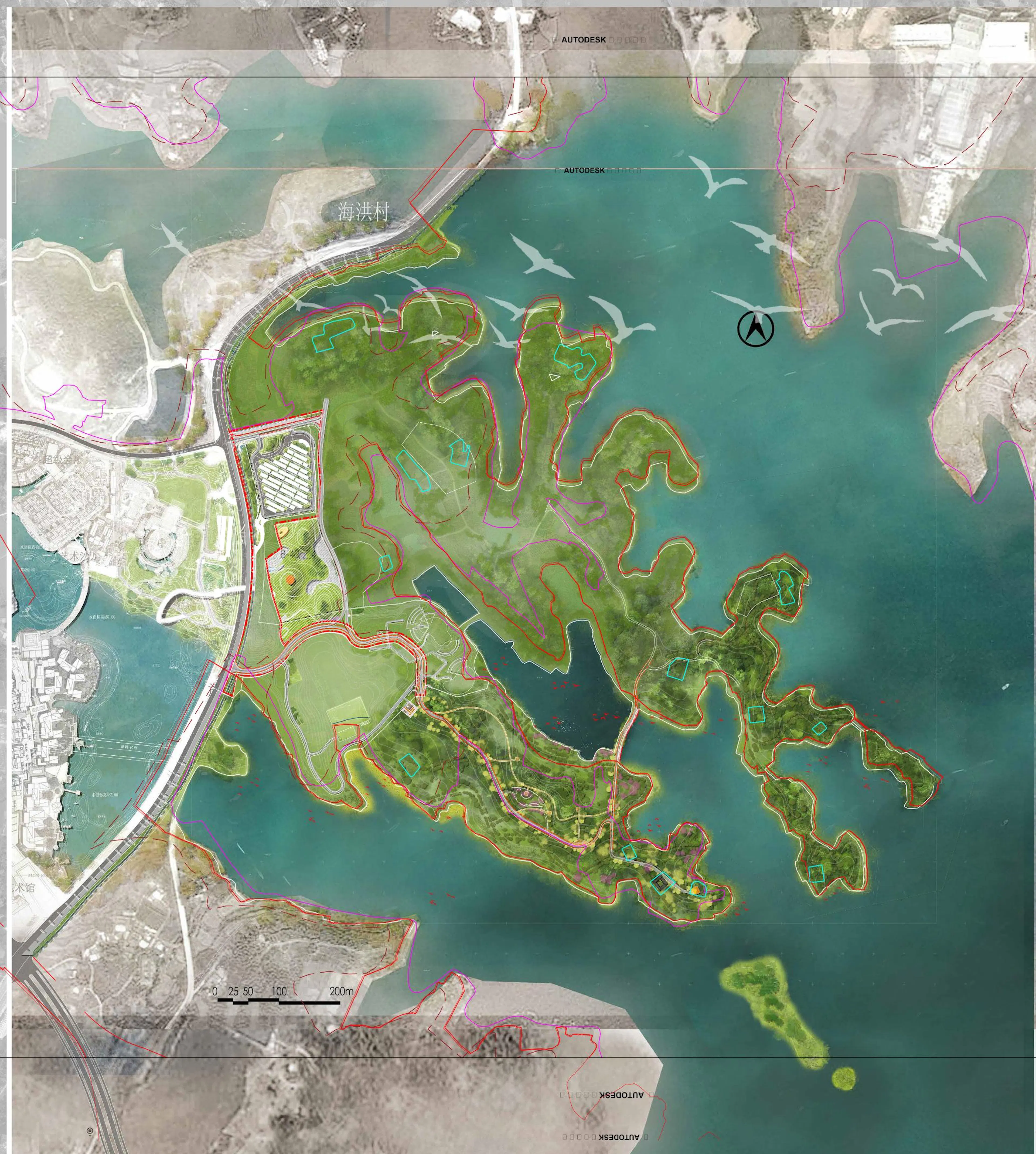 Heilongtan Reservoir Jinsha Island Biodiversity Planning and Birding Design — 5