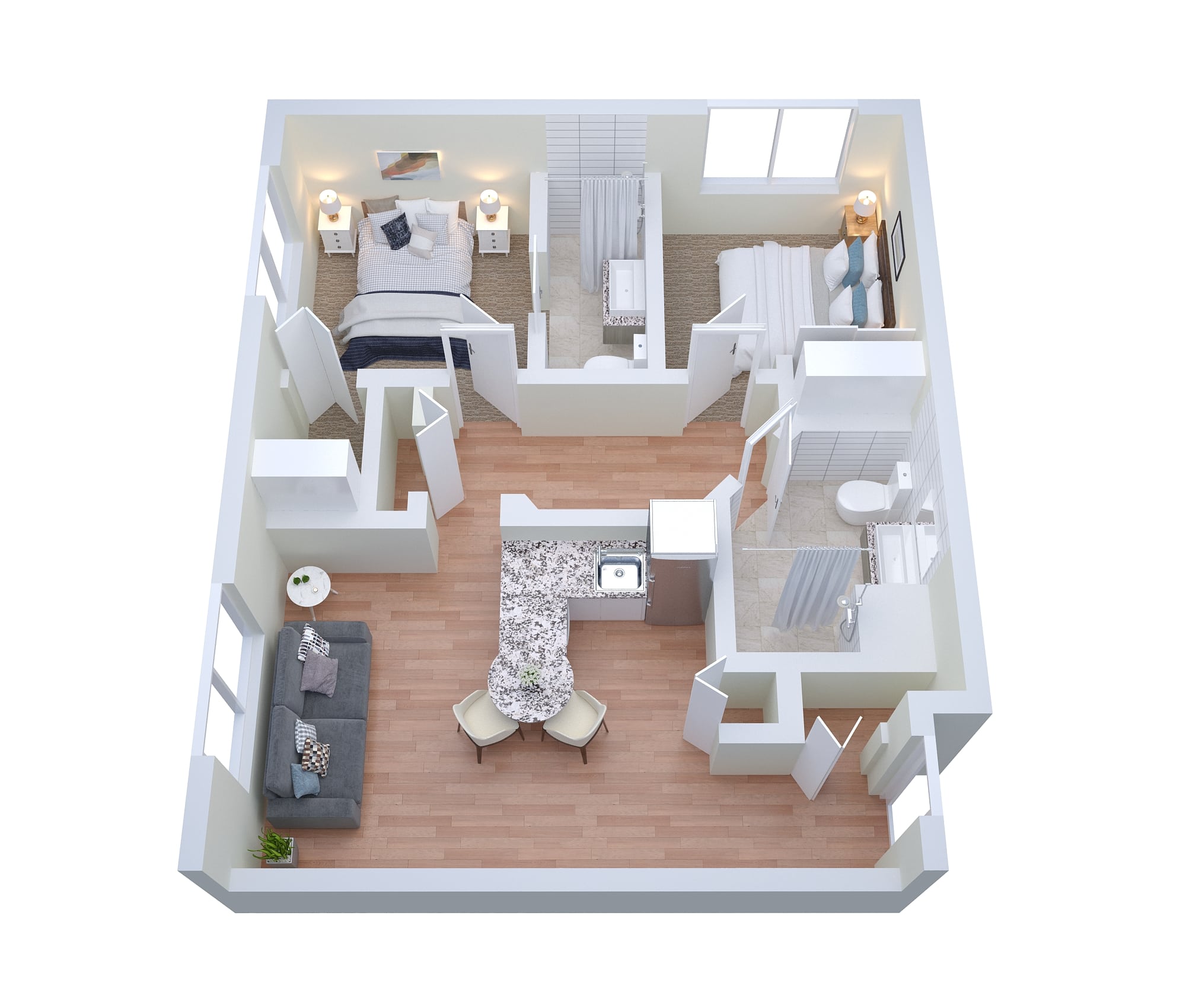 3D Floor Plan Rendering Baltimore, Maryland by The 2D3D Floor Plan