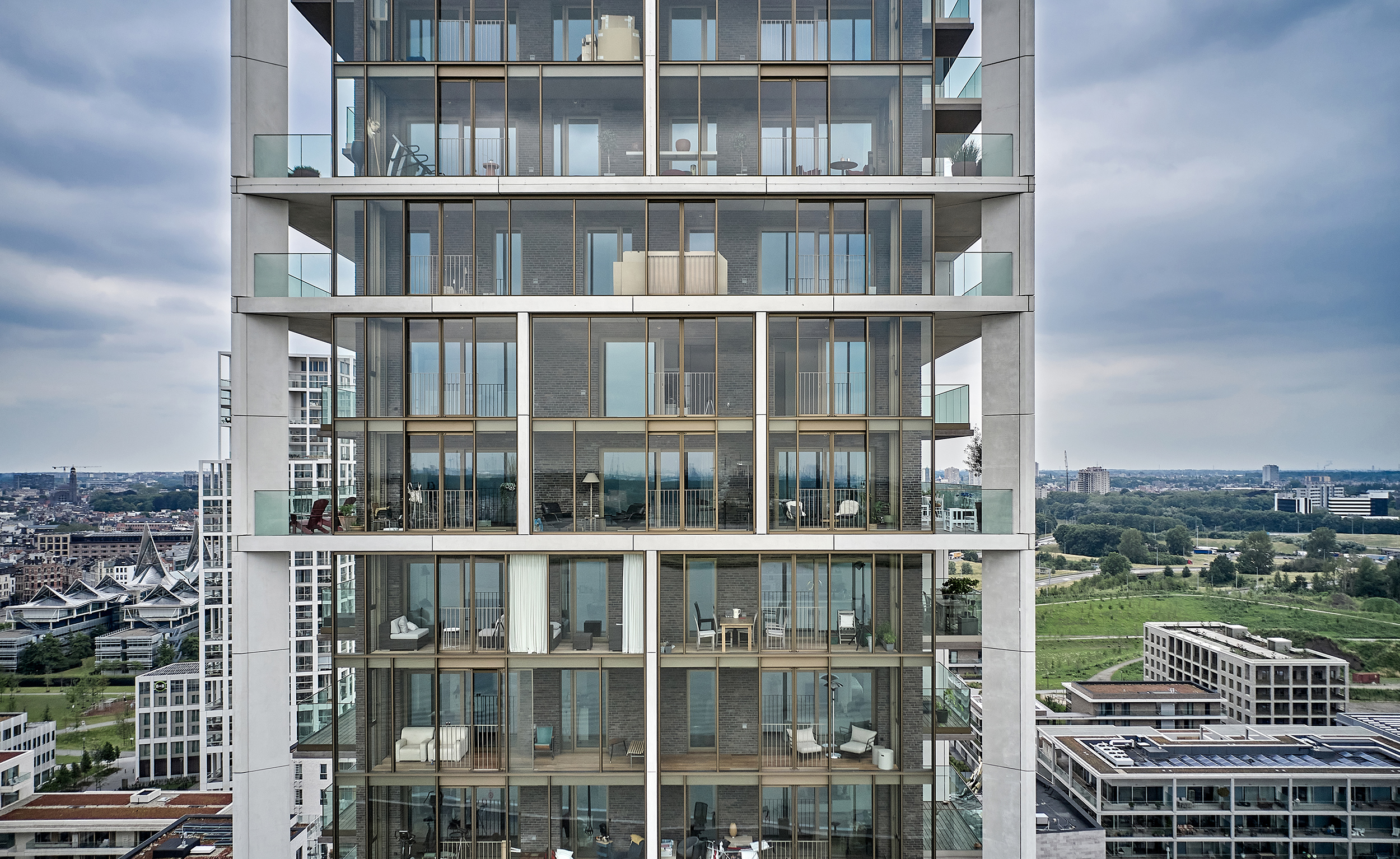 Residential Tower Antwerp by C.F. Møller Architects Architizer