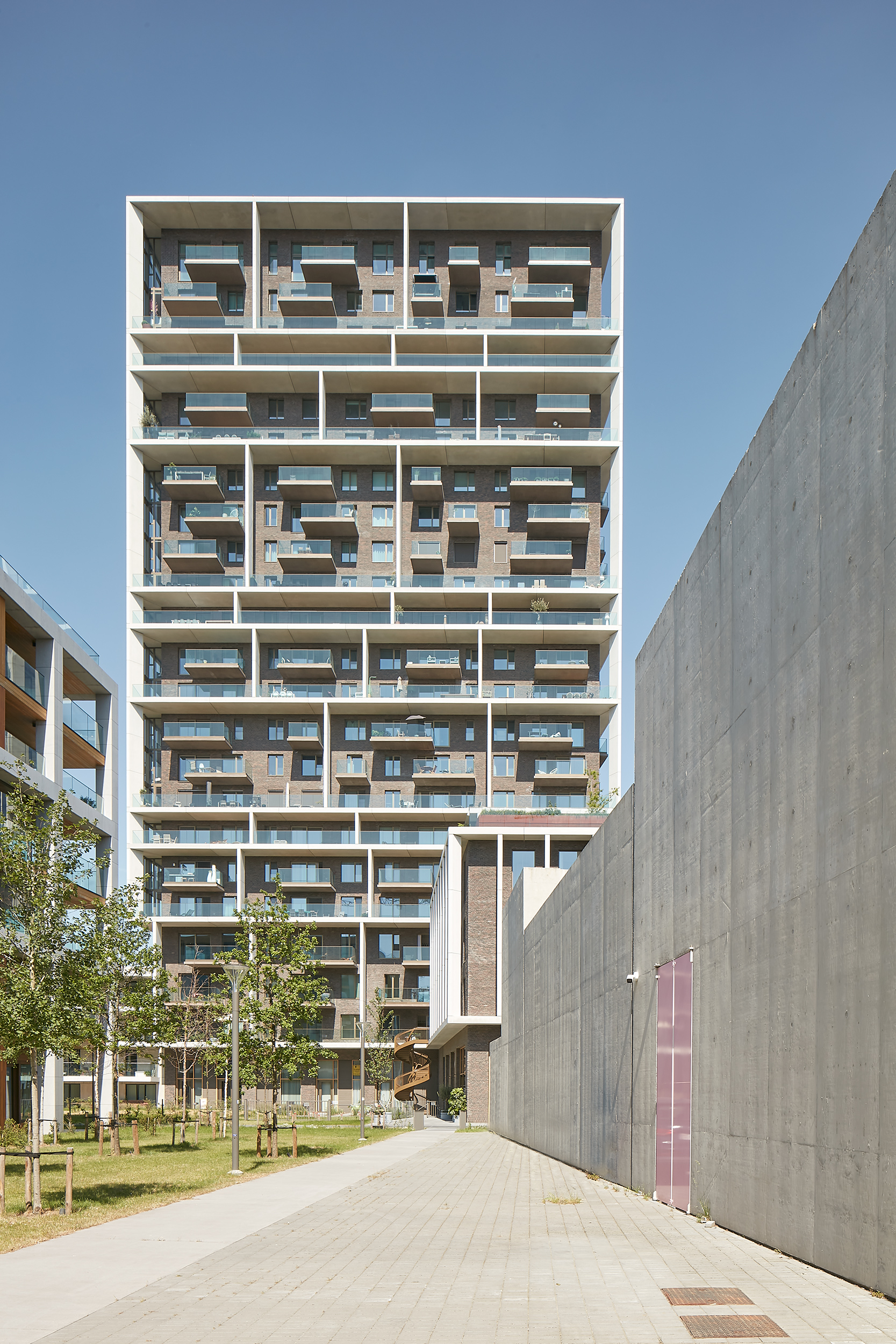 Residential Tower Antwerp by C.F. Møller Architects Architizer