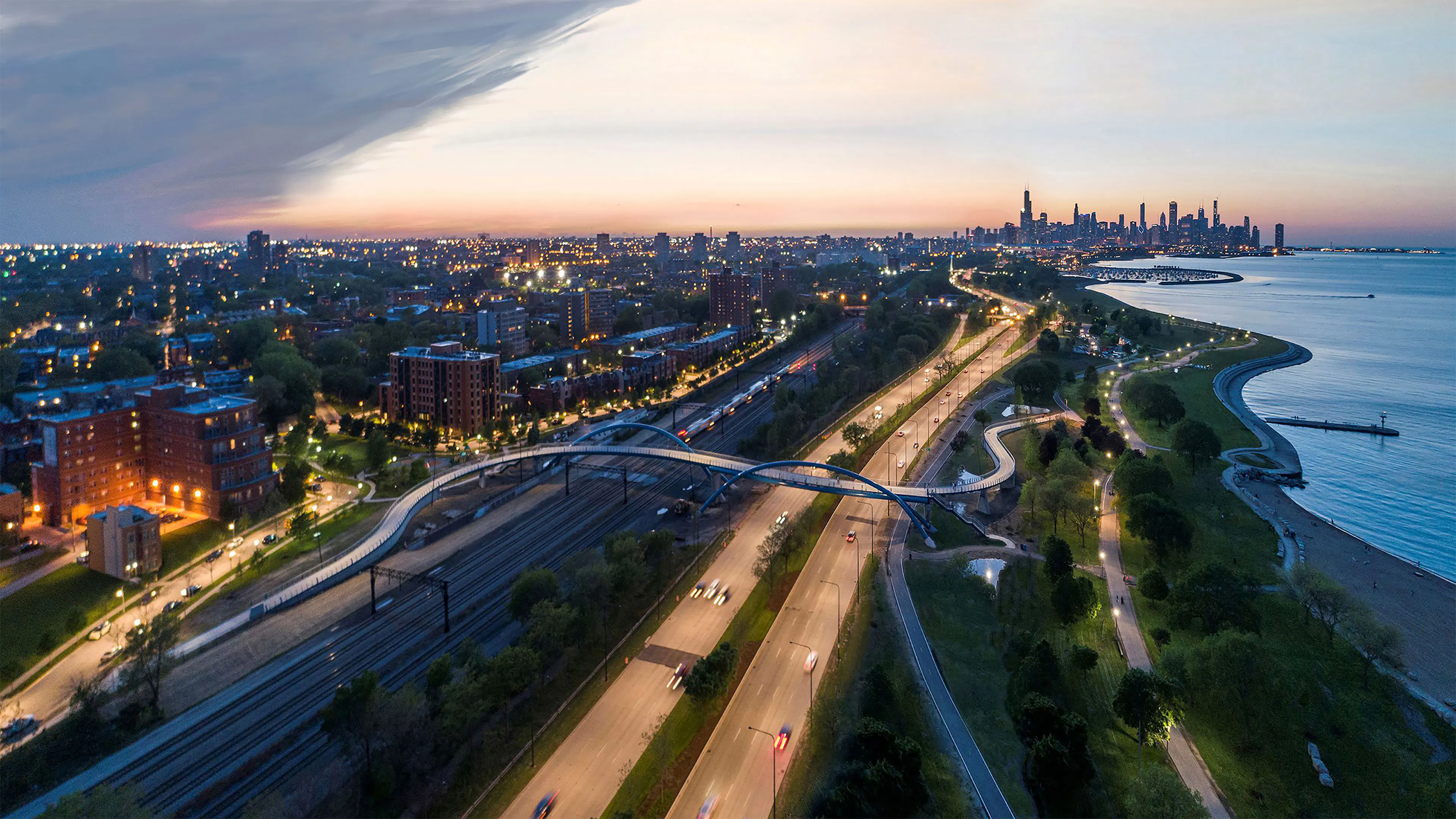 41st and 43rd Street Pedestrian Bridges Chicago