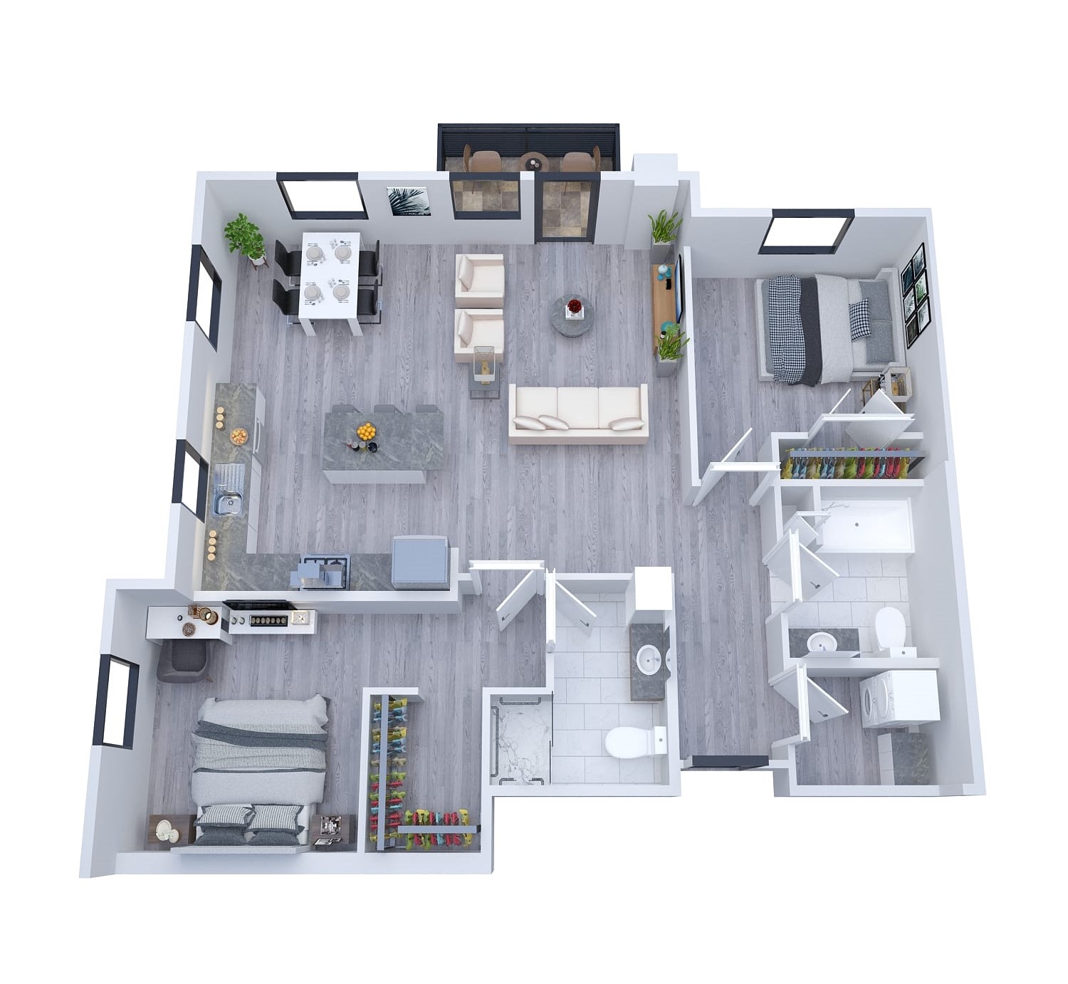 3D Floor Plan Rendering Jackson, Mississippi by The 2D3D Floor Plan