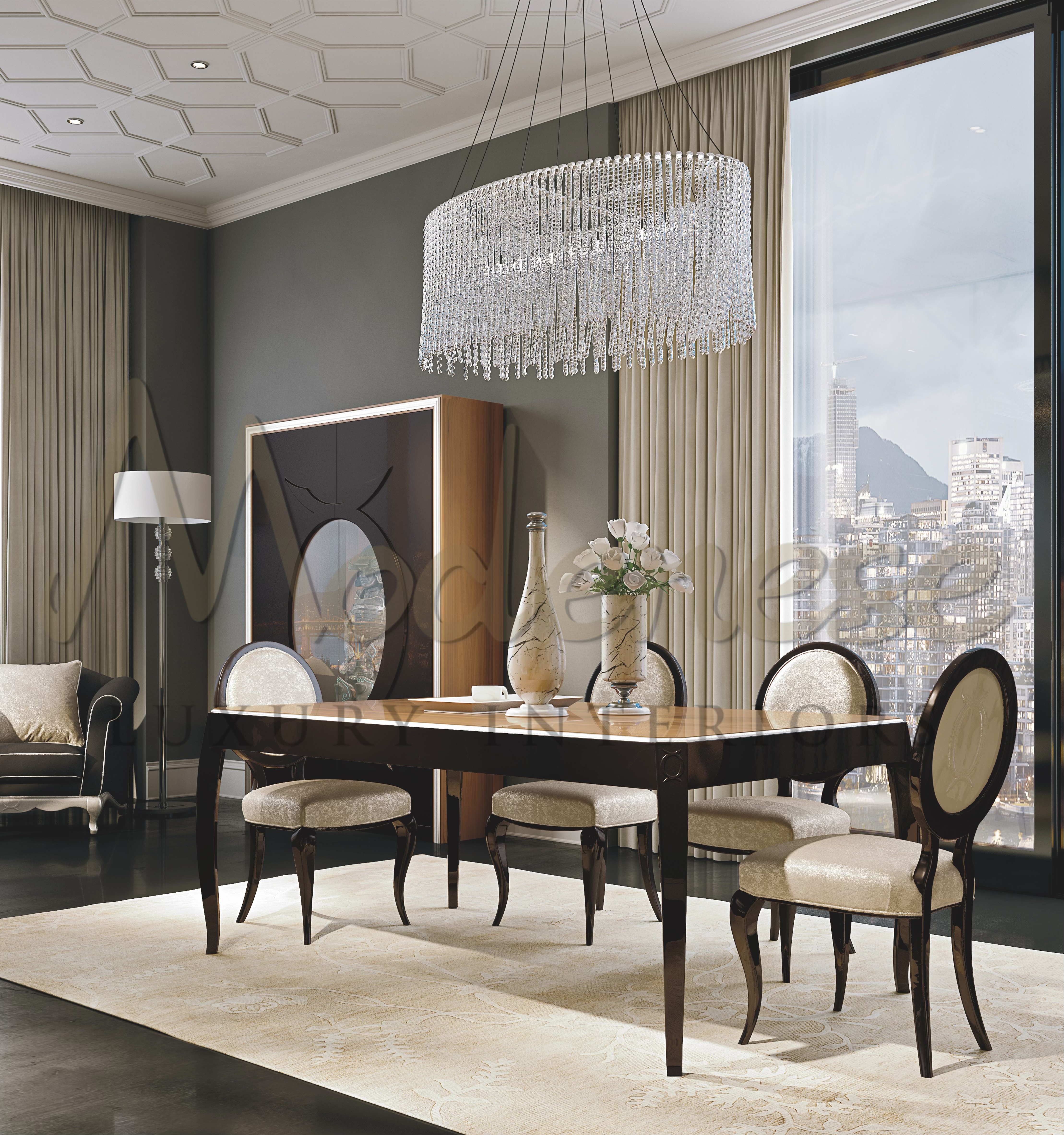 Eclectic Dining Room Furniture For Luxury Mansion by MODENESE Luxury ...