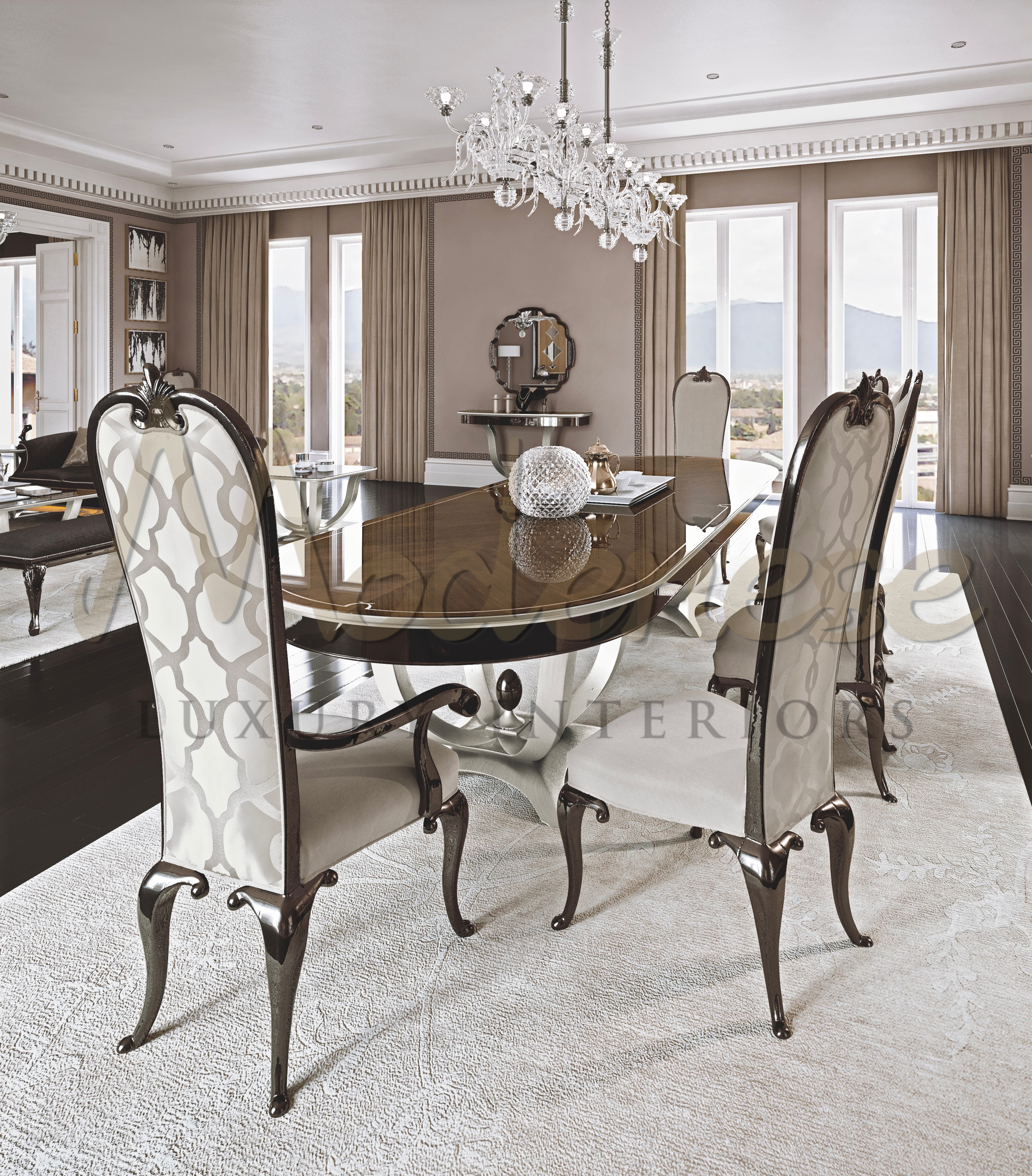 Eclectic Dining Room Furniture For Luxury Mansion by MODENESE Luxury ...