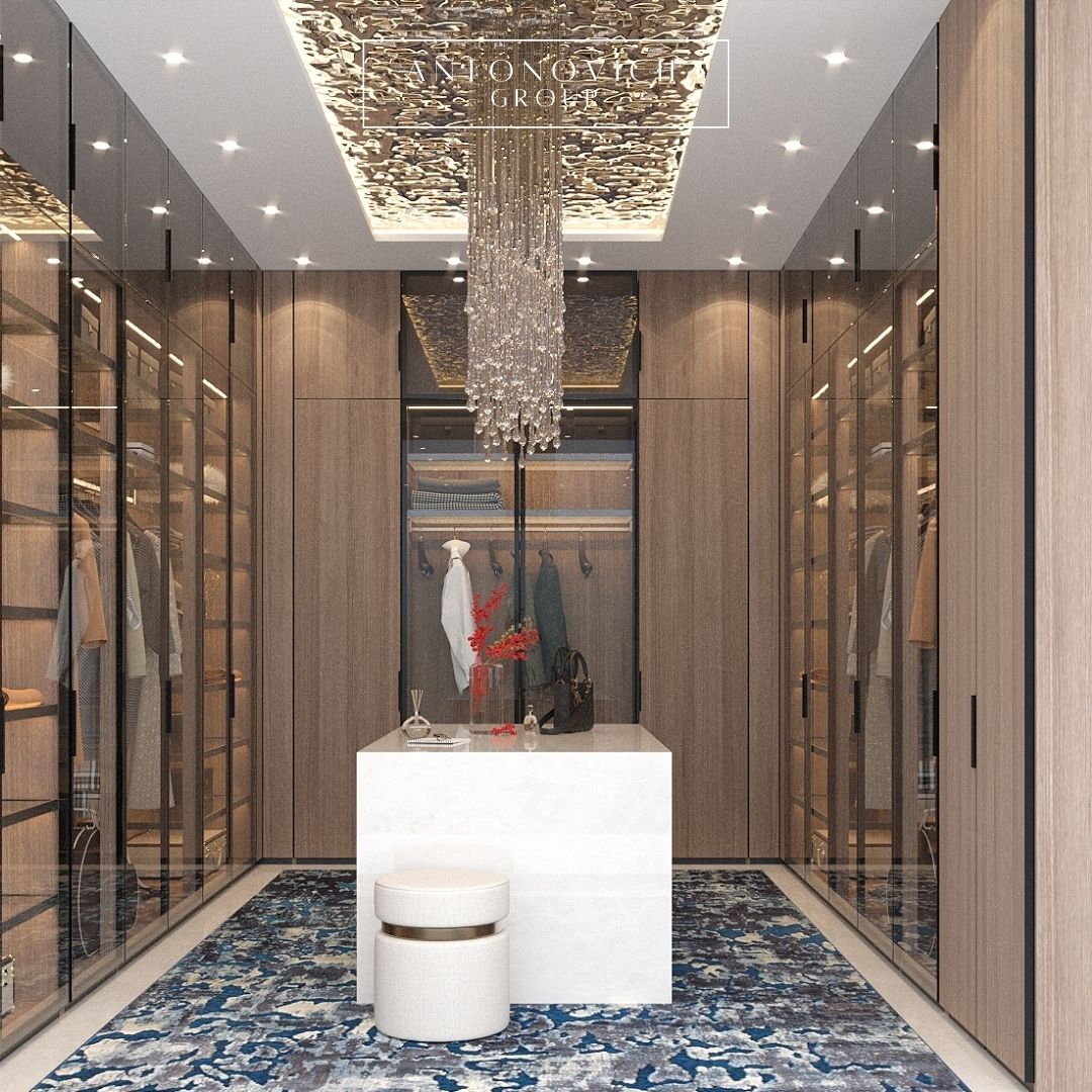 Tailored Luxury: Dressing Room Interior Design and Joinery Solution by ...