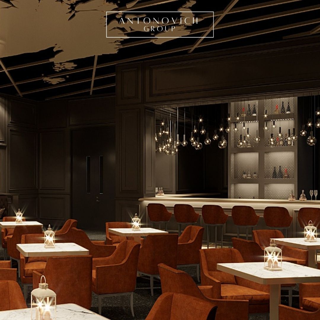 Cigar And Wine Bar Interior Design and Fit-out by LUXURY ANTONOVICH ...