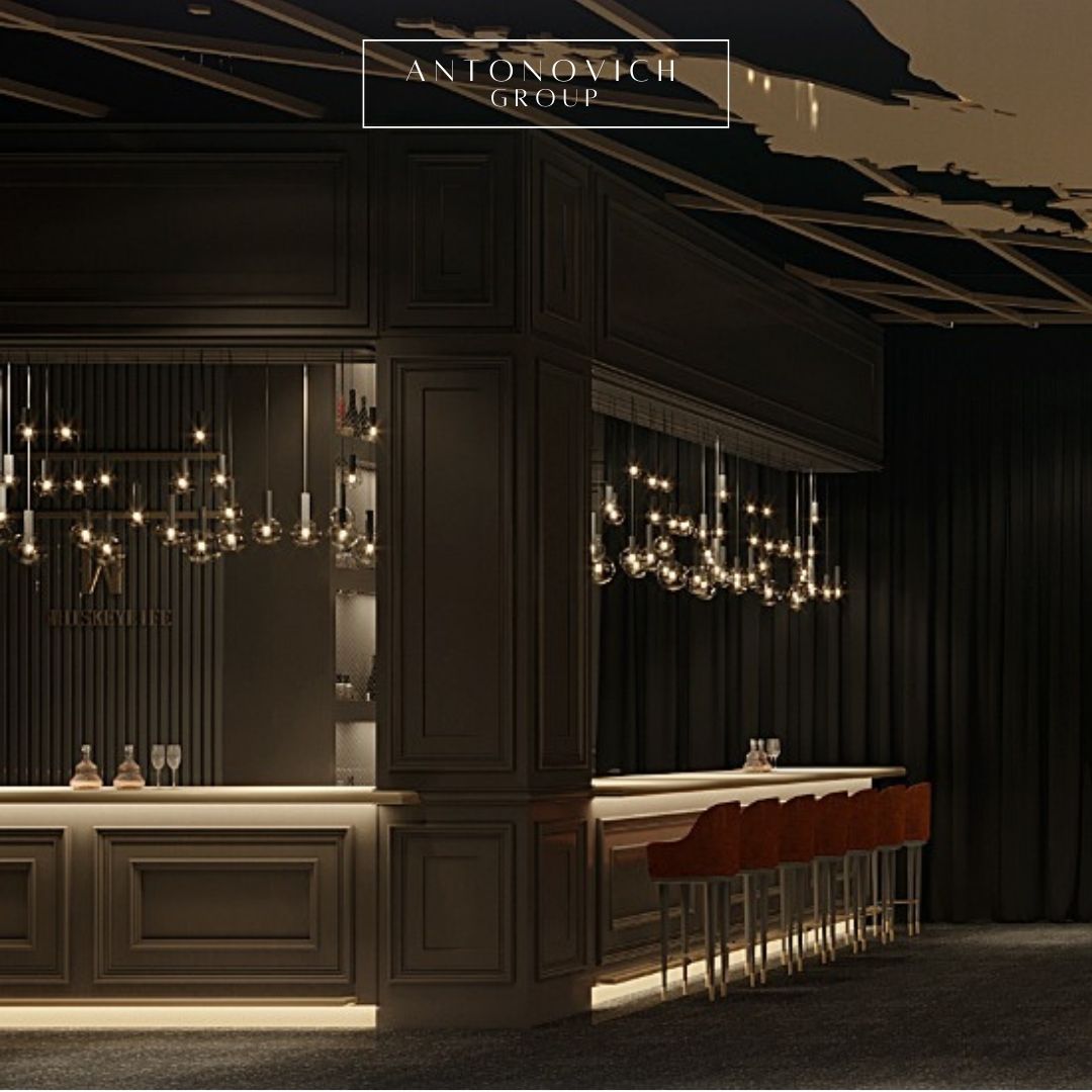 Cigar And Wine Bar Interior Design and Fit-out by LUXURY ANTONOVICH ...