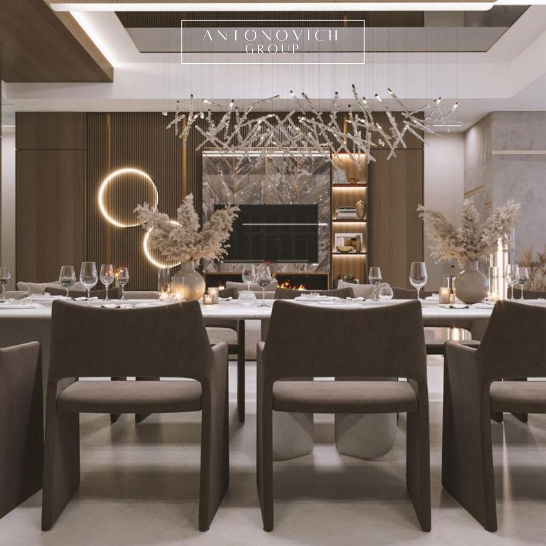 Open Spaced Layout for a Modern Dining Room and Kitchen Interior Design ...