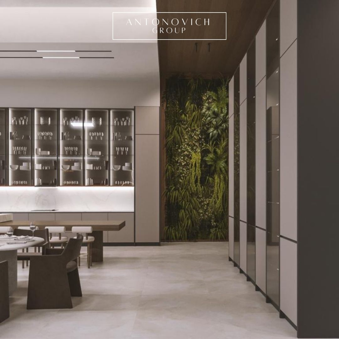 Open Spaced Layout for a Modern Dining Room and Kitchen Interior Design