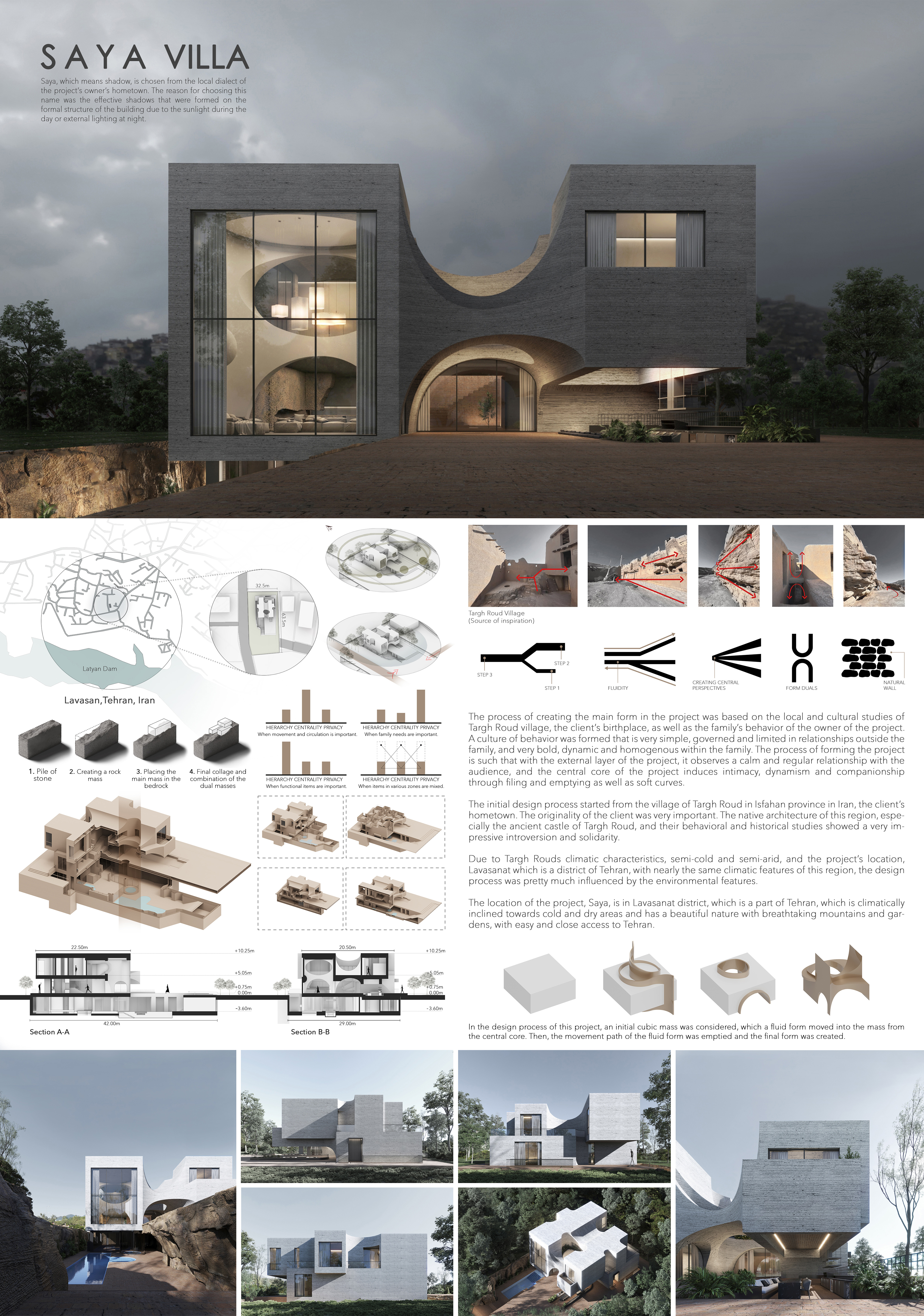 Idea 3924573: Saya Villa by Team Group in Lavasan, Iran - Architizer