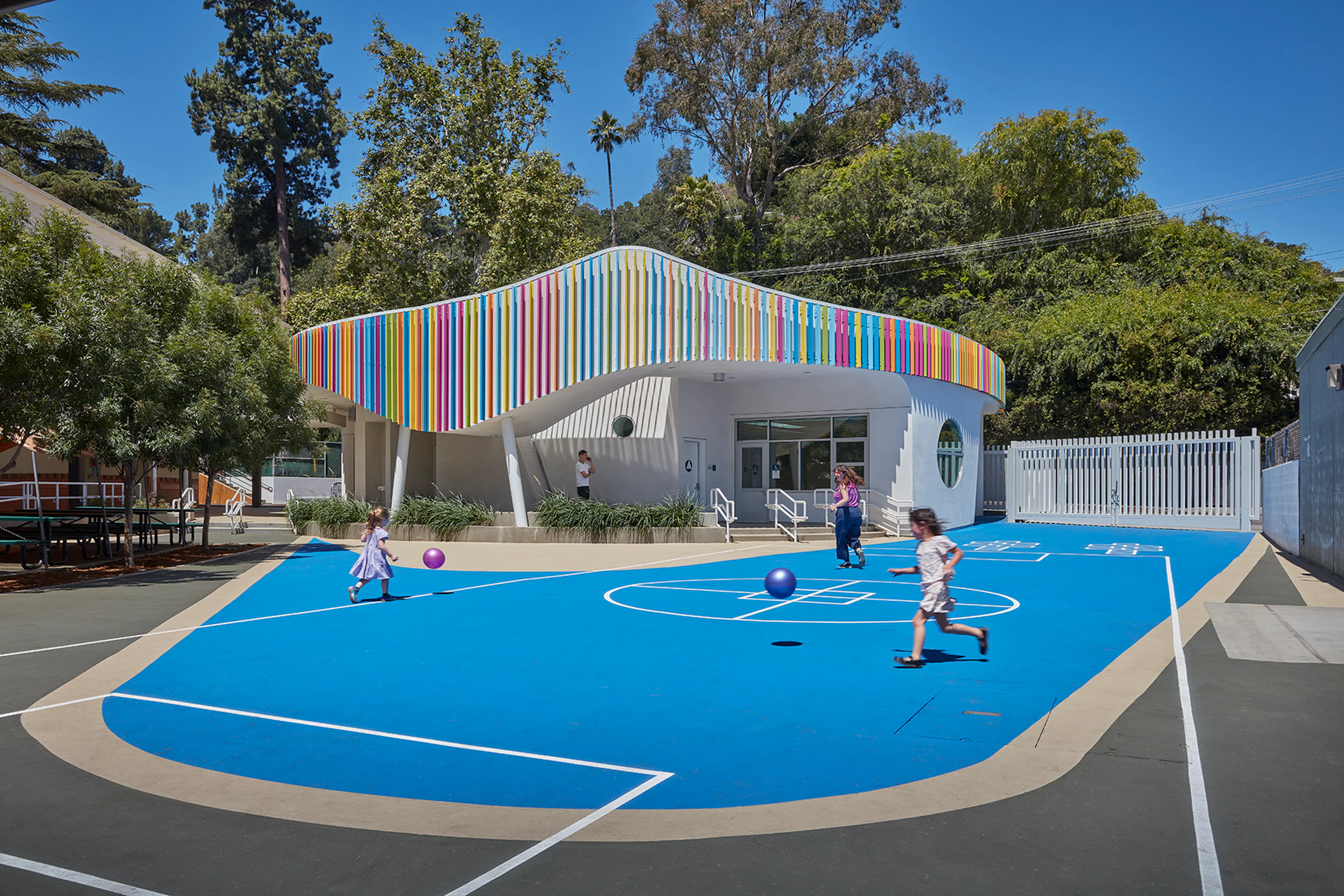 Wonderland Elementary School Kindergarten Classroom, Play Areas, and Learning Garden