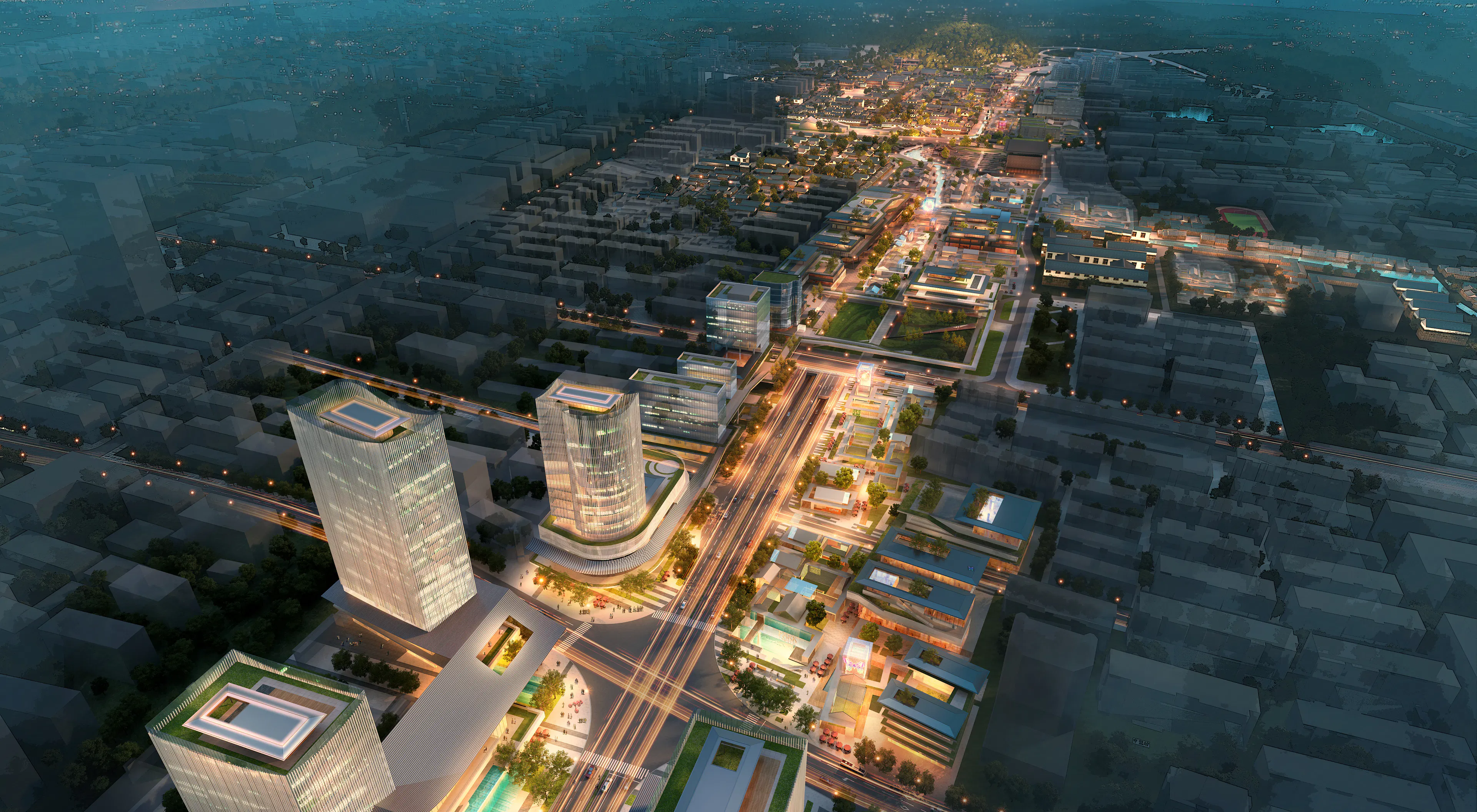 Urban design on both sides of Zhongxing Road in Shaoxing Ancient City