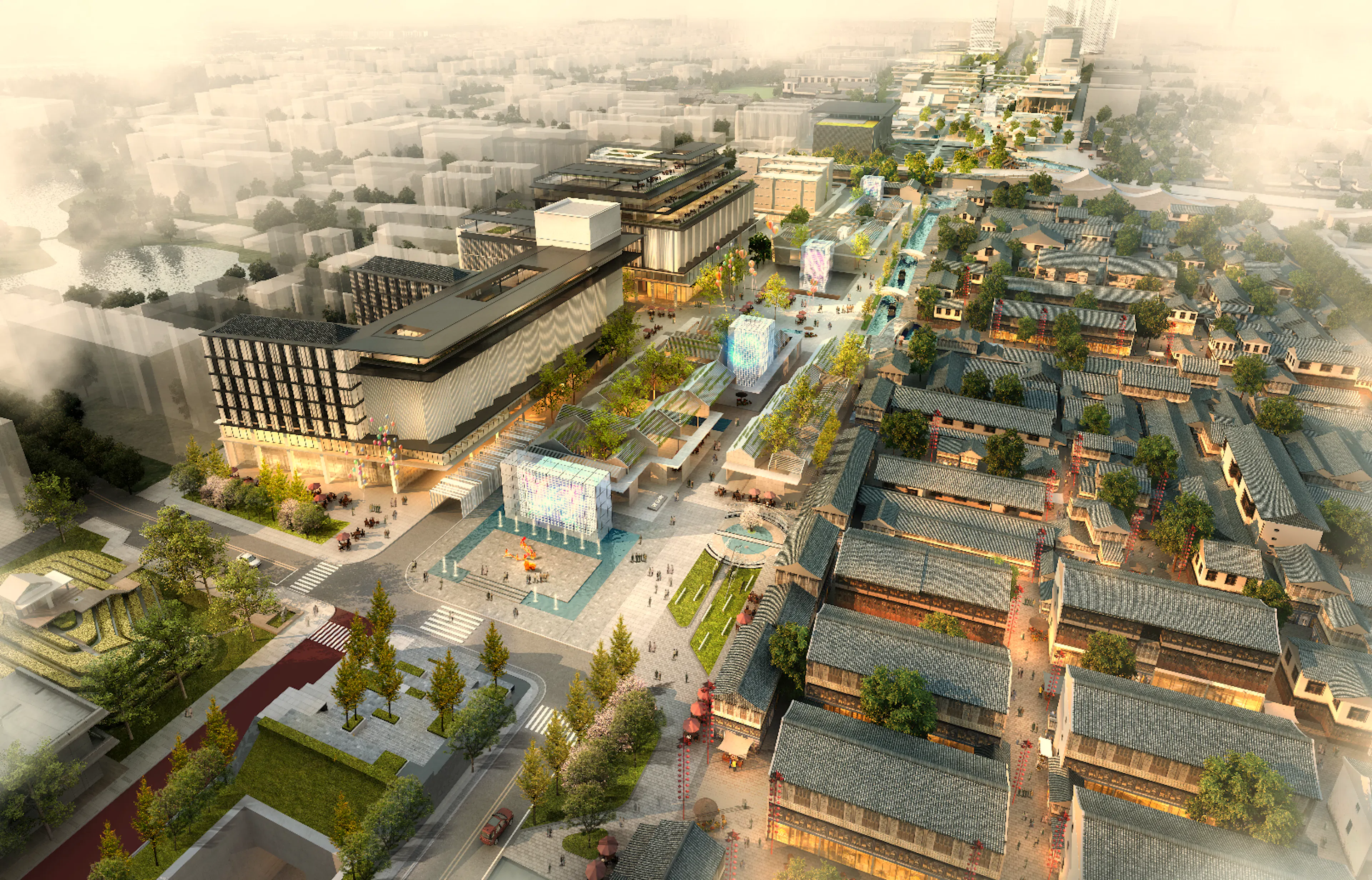 Urban design on both sides of Zhongxing Road in Shaoxing Ancient City — 1