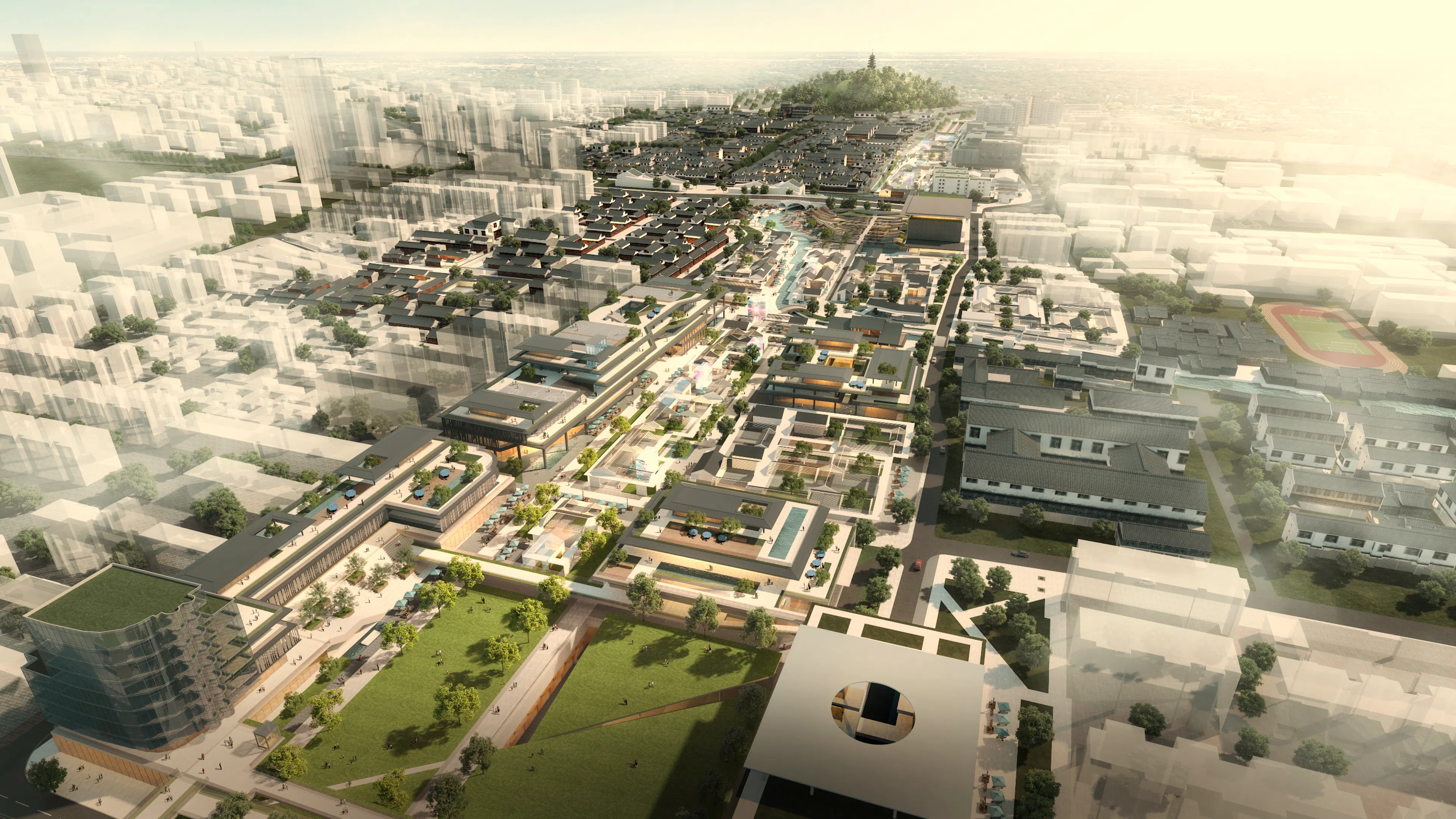 Urban design on both sides of Zhongxing Road in Shaoxing Ancient City — 2