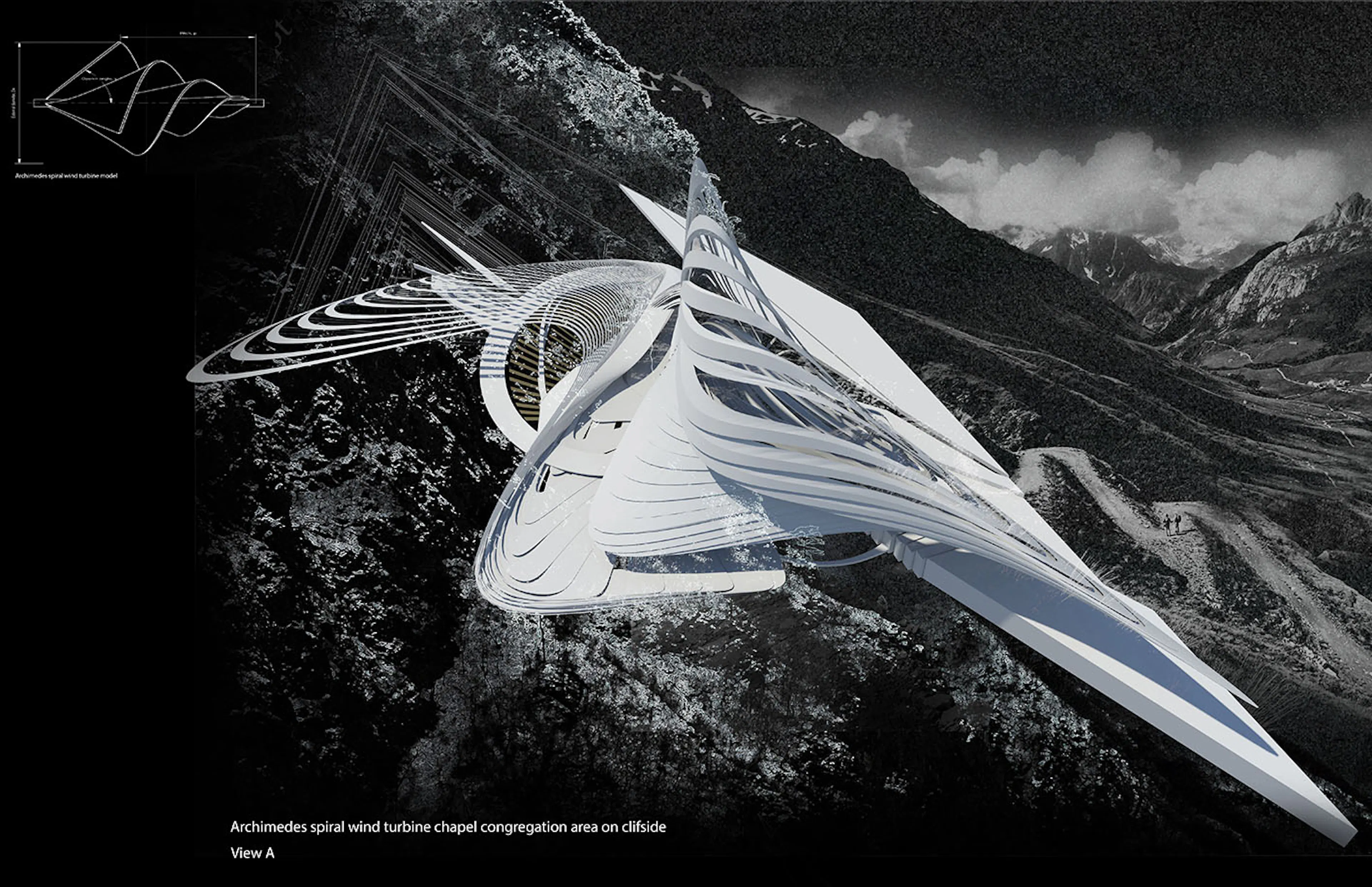 Artificial snow cave, emergency shelter