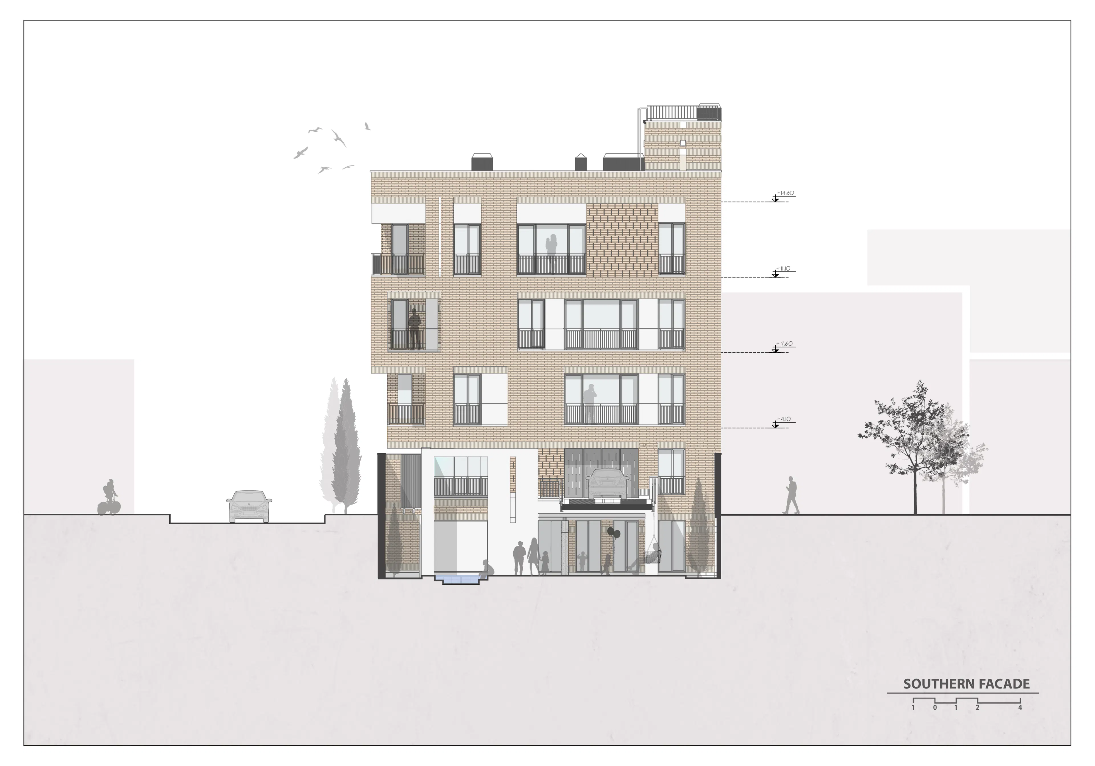 Residental apartment "Cedar2" Social Identity,Intergenerational Life — 17