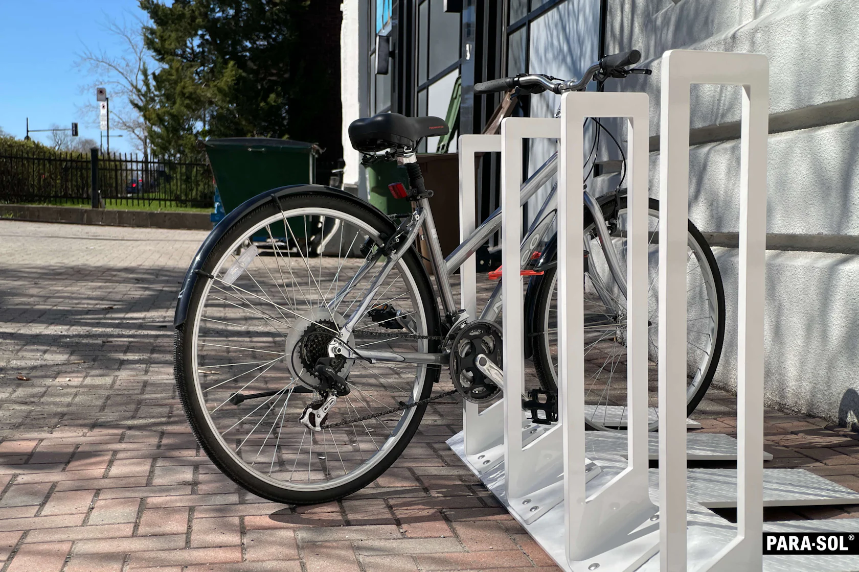 PREFAB CONCEPT | OBLIQUE BIKE RACK by PARA-SOL ARCHITECTURE - Architizer