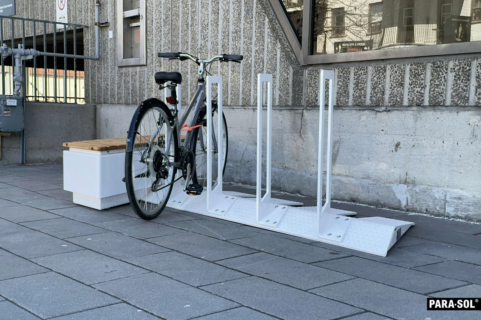 PREFAB CONCEPT | OBLIQUE BIKE RACK by PARA-SOL ARCHITECTURE - Architizer