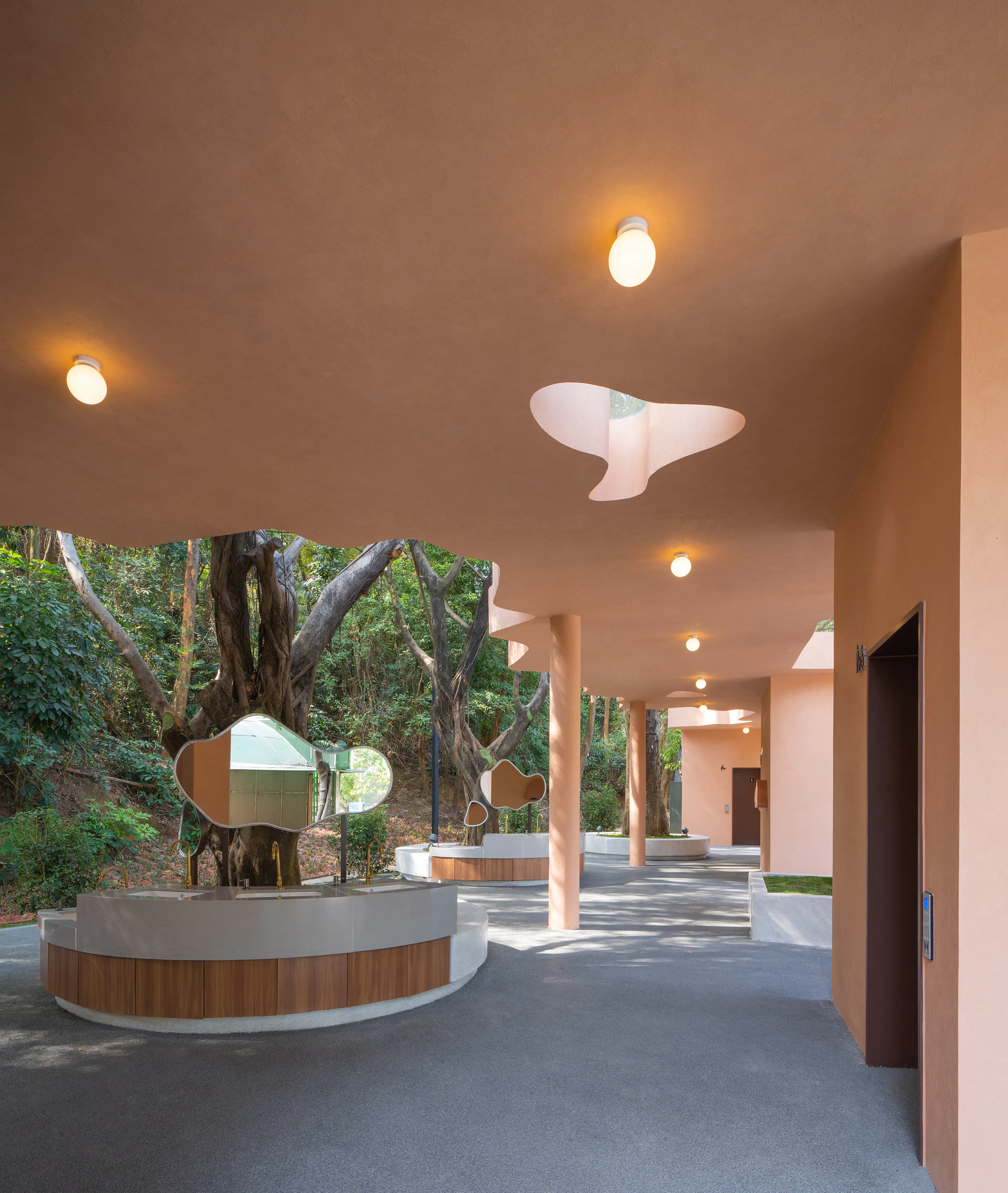 Pavilion of Pastel Shadows at the Shiyaling Park