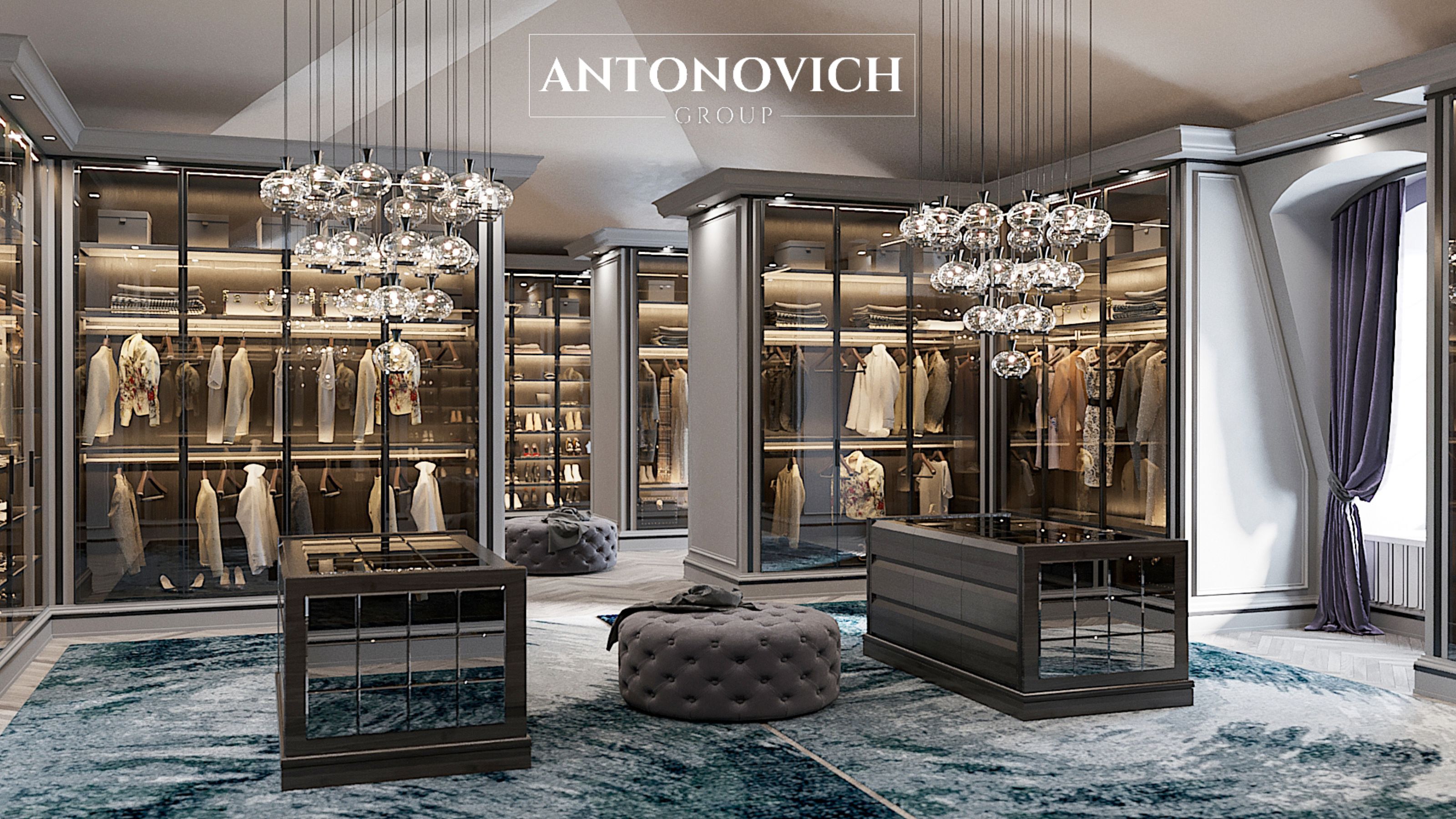 Spacious Dressing Room Interior Design and Joinery Expertise by LUXURY ...