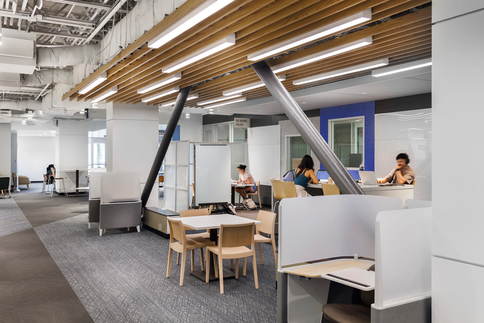 Lone Star College Campus Learning Commons Building Classroom + Lobby ...