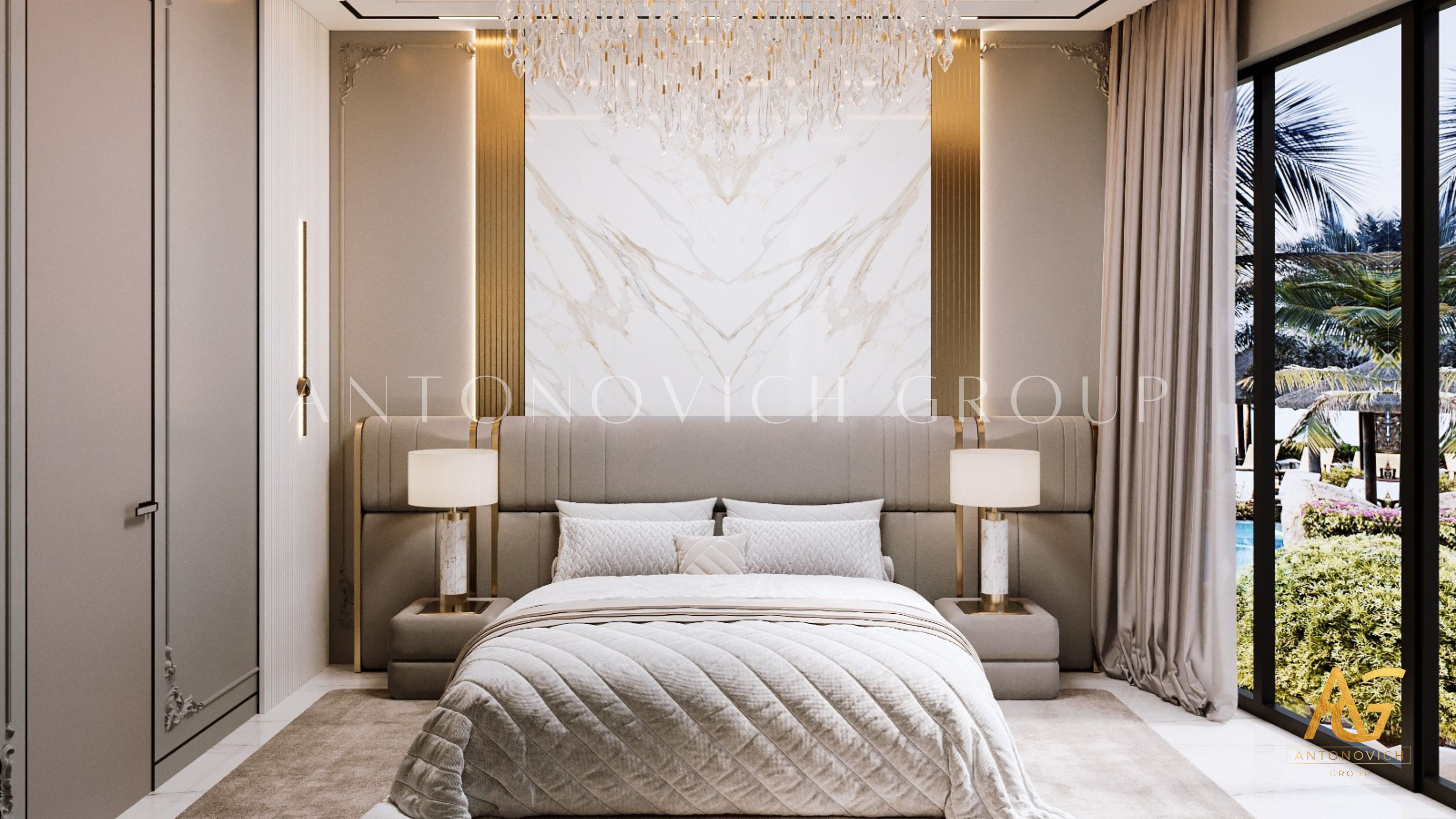 Embracing the Essence of a Modern Calm Bedroom Design by LUXURY