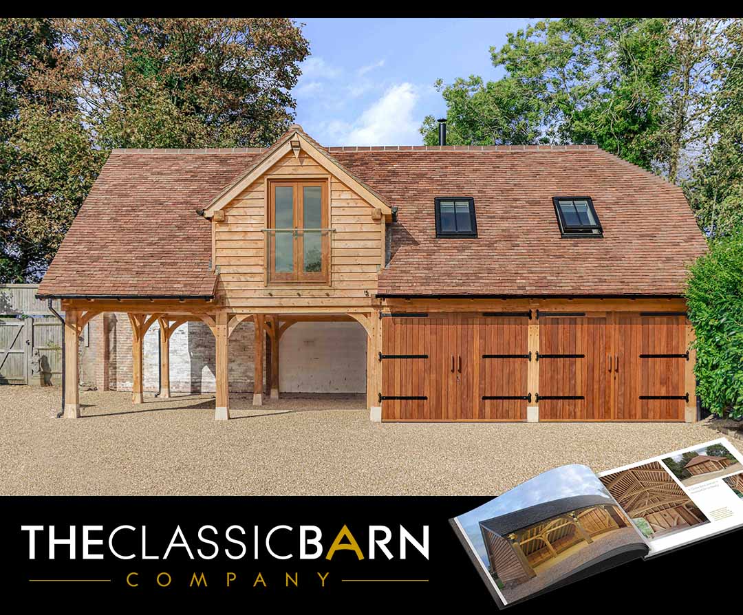 4 Bay Oak Carport With Room Above by The Classic Barn Company - Architizer