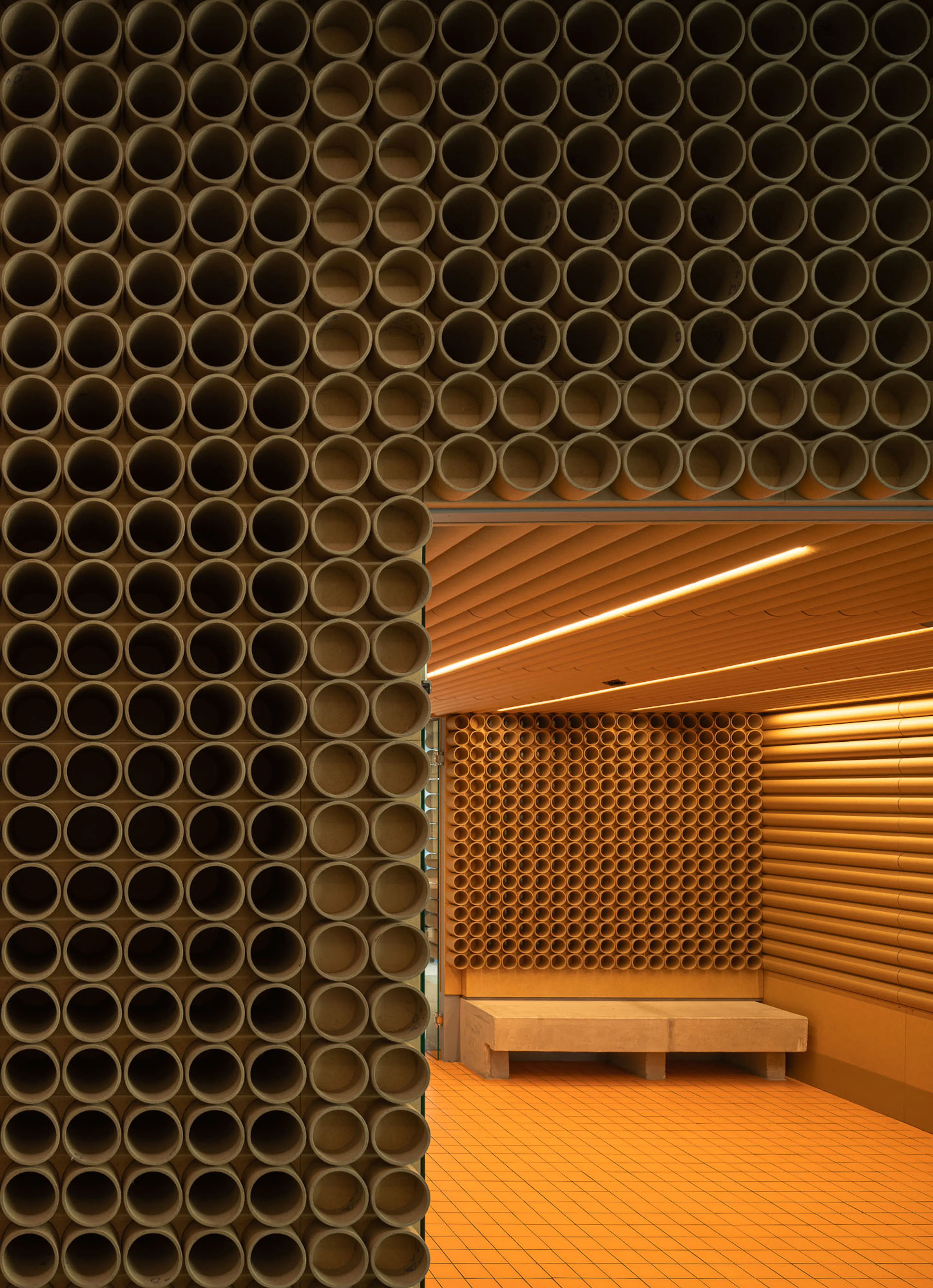 Red Cross on the Street. A Cardboard Office — 5