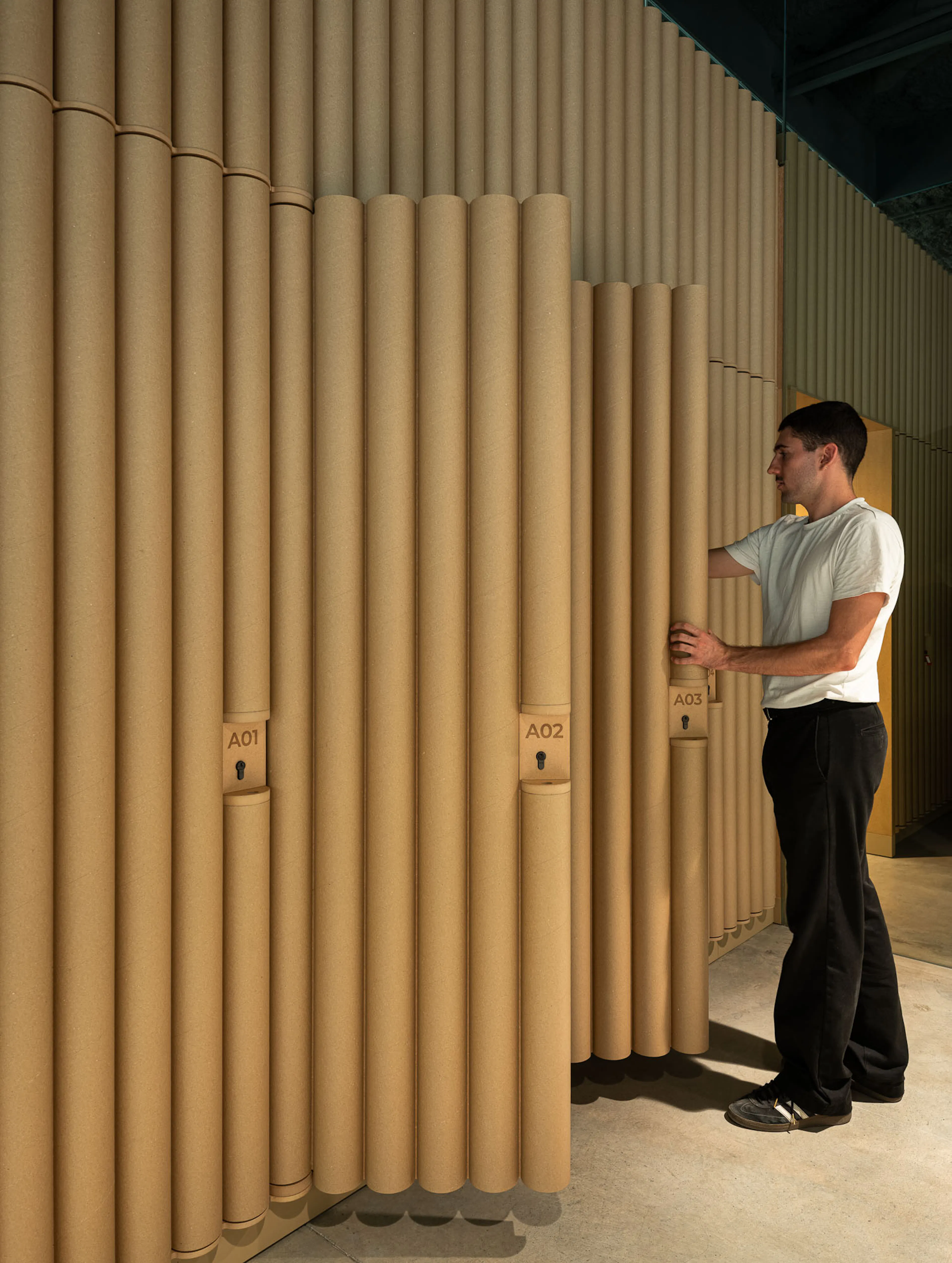 Red Cross on the Street. A Cardboard Office — 12