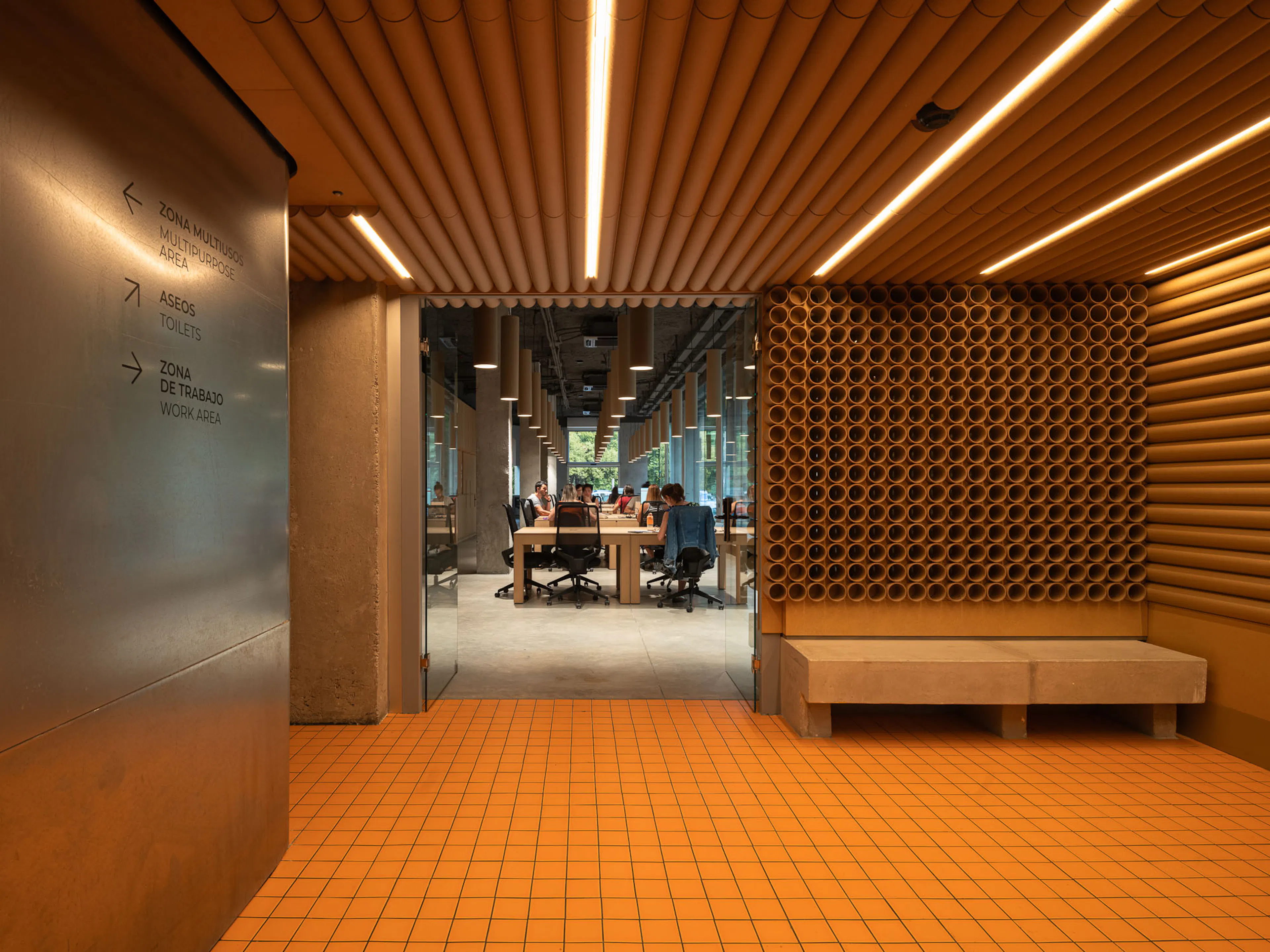 Red Cross on the Street. A Cardboard Office — 6